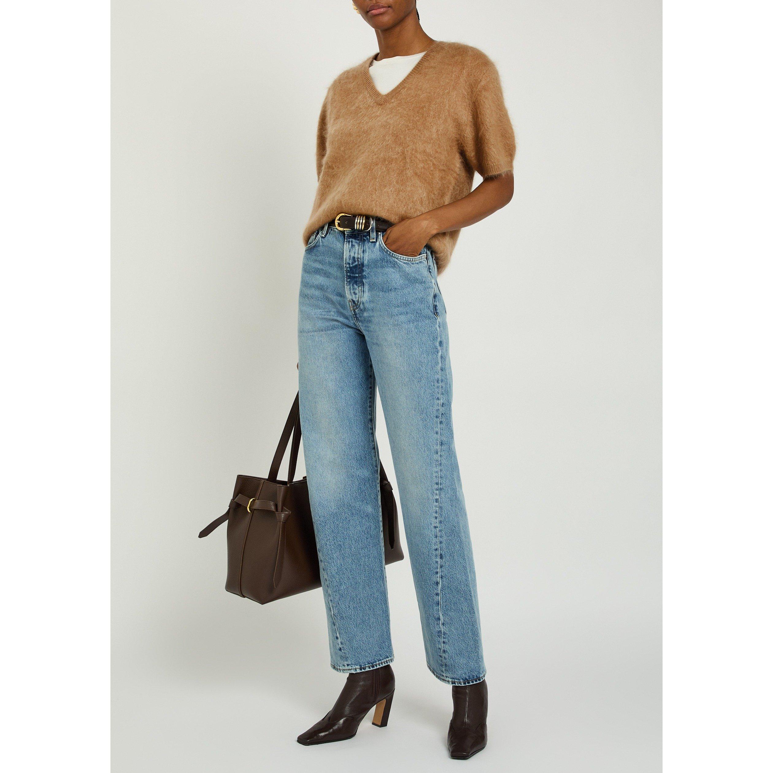 TAN - Lisa Yang - T LOVISA BRUSHED T SHIRT - 5