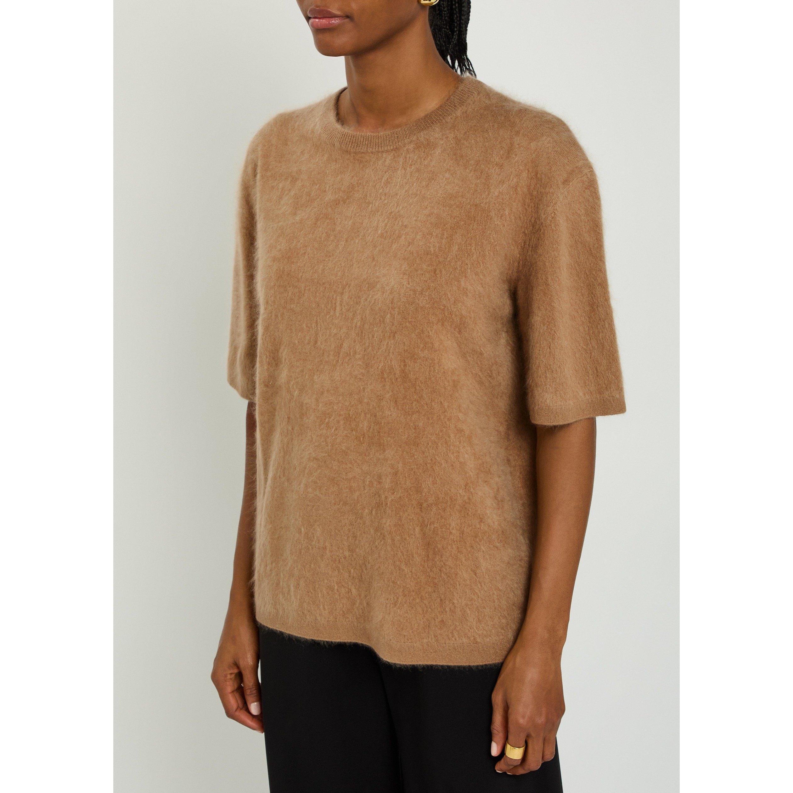 TAN - Lisa Yang - KW MAREN BRUSHED SS SWEATER - 2