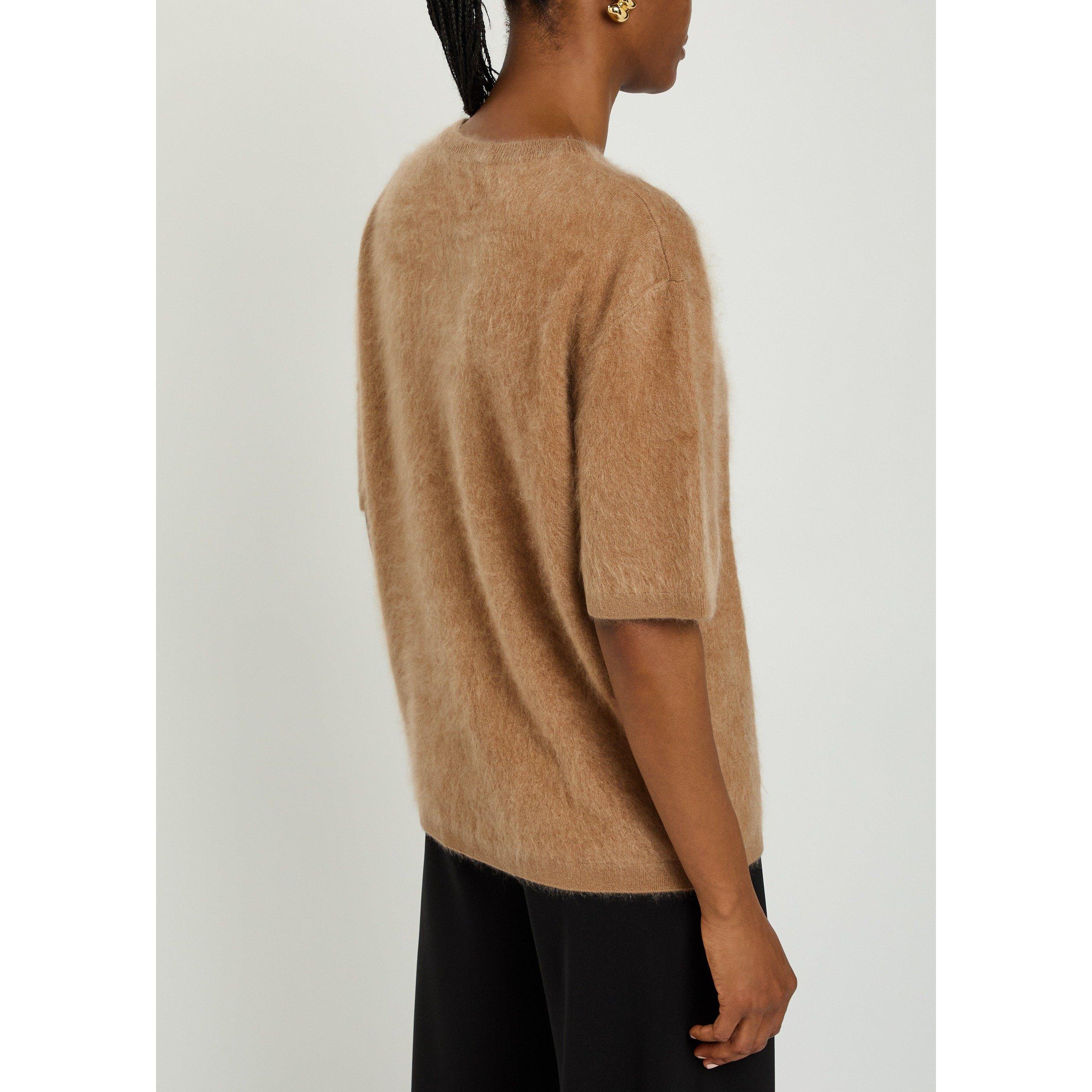 TAN - Lisa Yang - KW MAREN BRUSHED SS SWEATER - 3