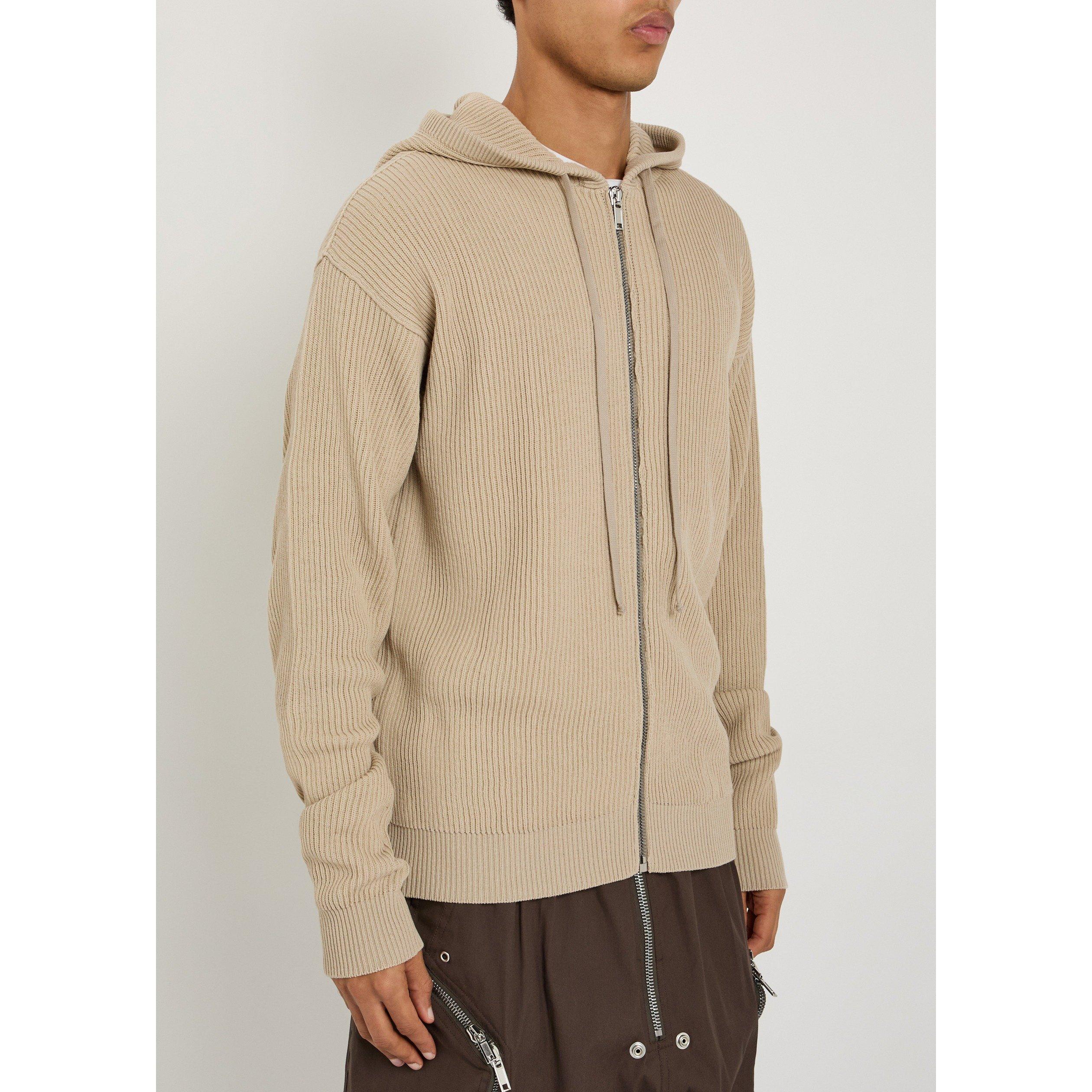 SAND - Rick Owens - RO GIACCA IN MAGLIA - ZIPPED H - 2