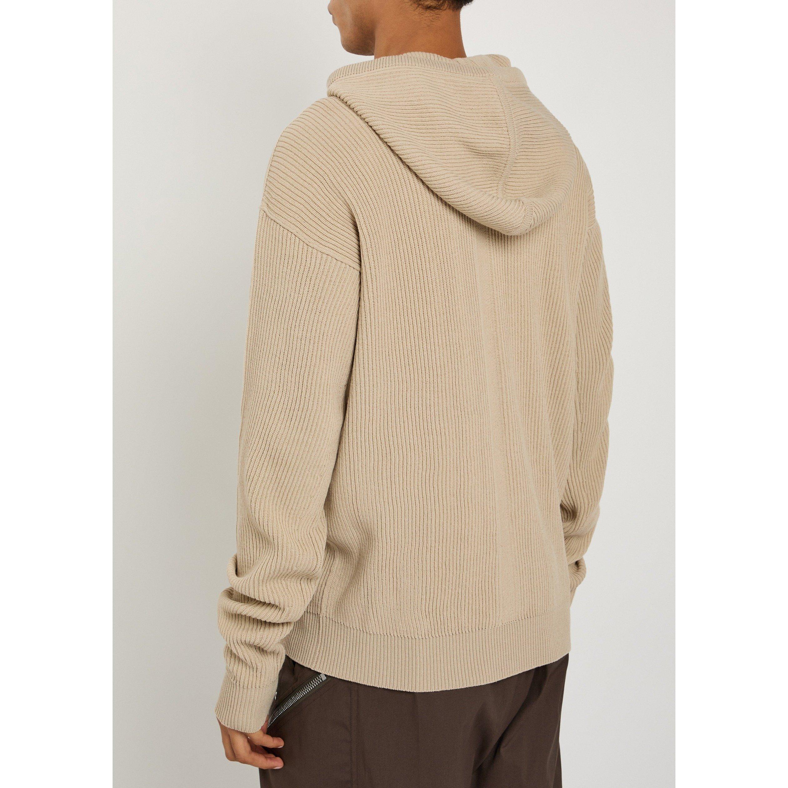 SAND - Rick Owens - RO GIACCA IN MAGLIA - ZIPPED H - 3