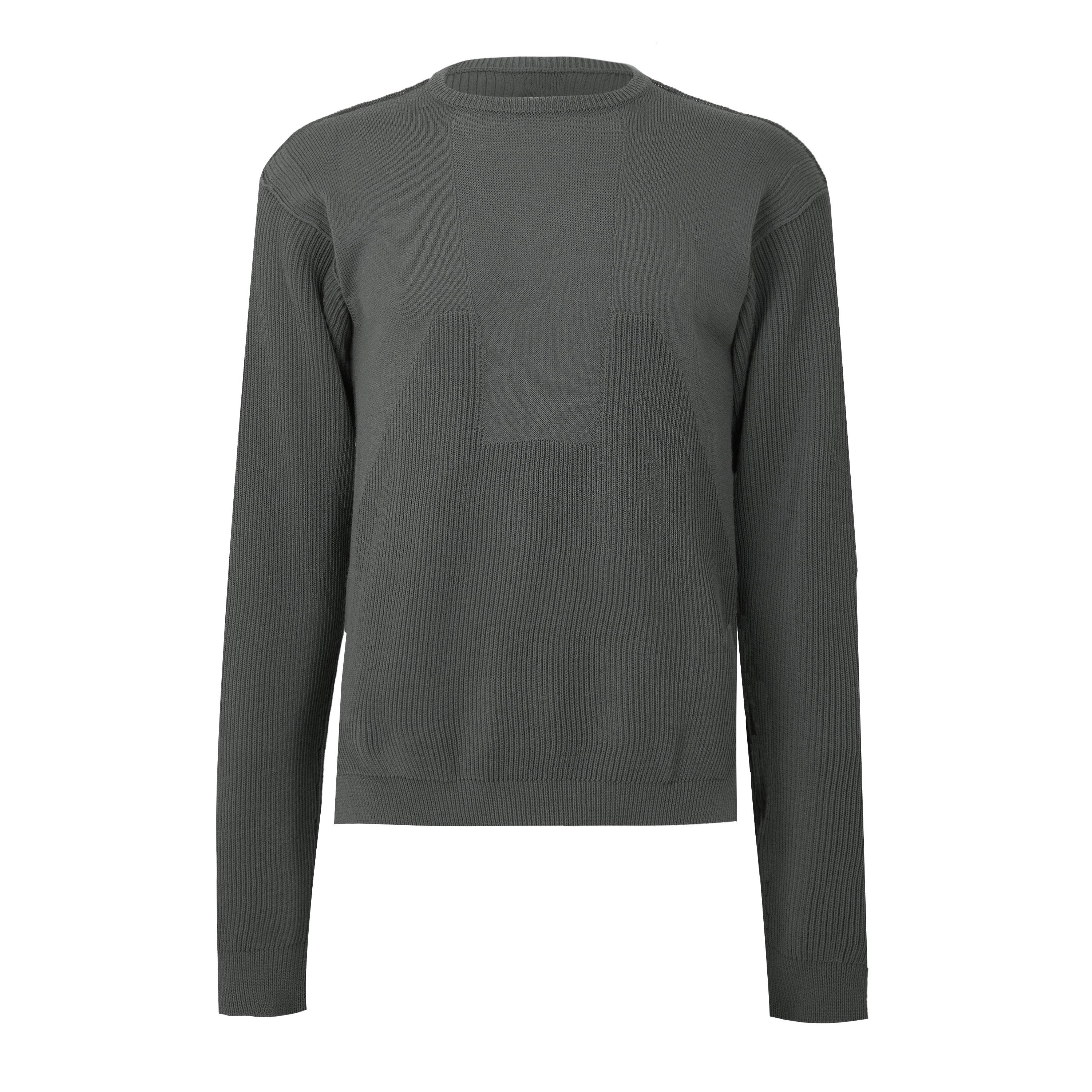 GREY - Rick Owens - RO MAGLIA - ROUND NECK - - 1