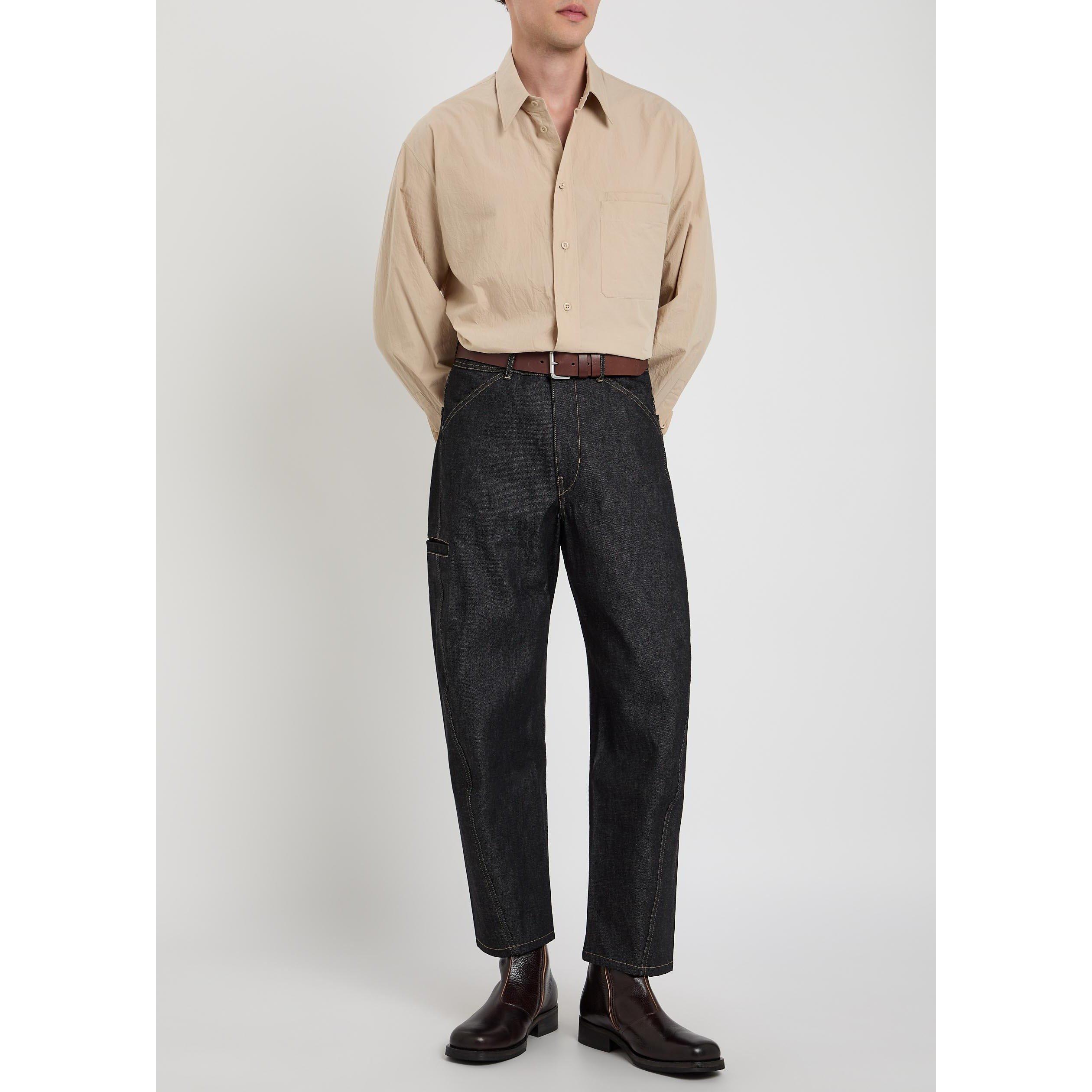 DARK GREY - Lemaire - LEMAIRE TWISTED WORKWEAR PANTS - 5