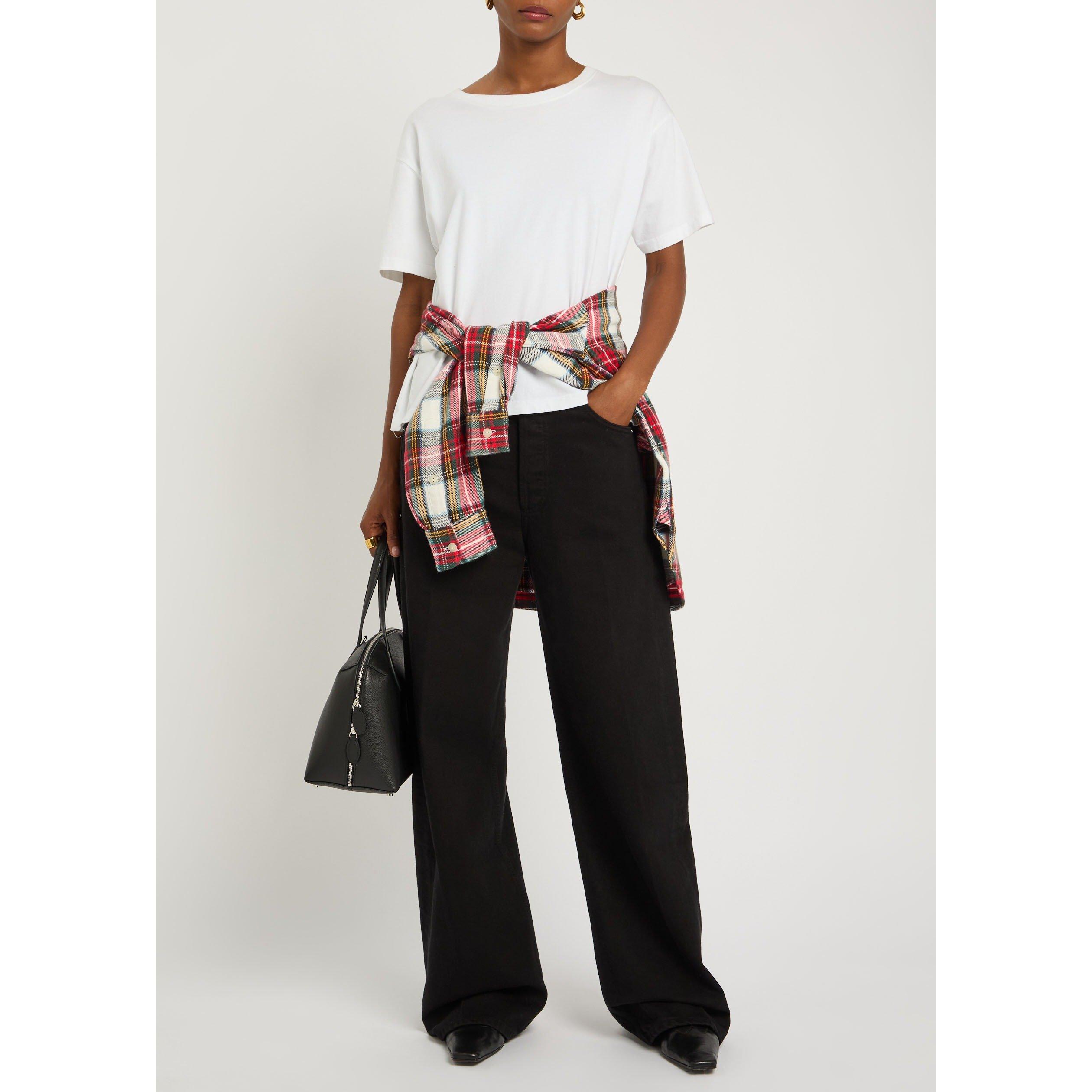 BLACK - Citizens Of Humanity - JE AYLA BAGGY IN SOLID BLACK - 5