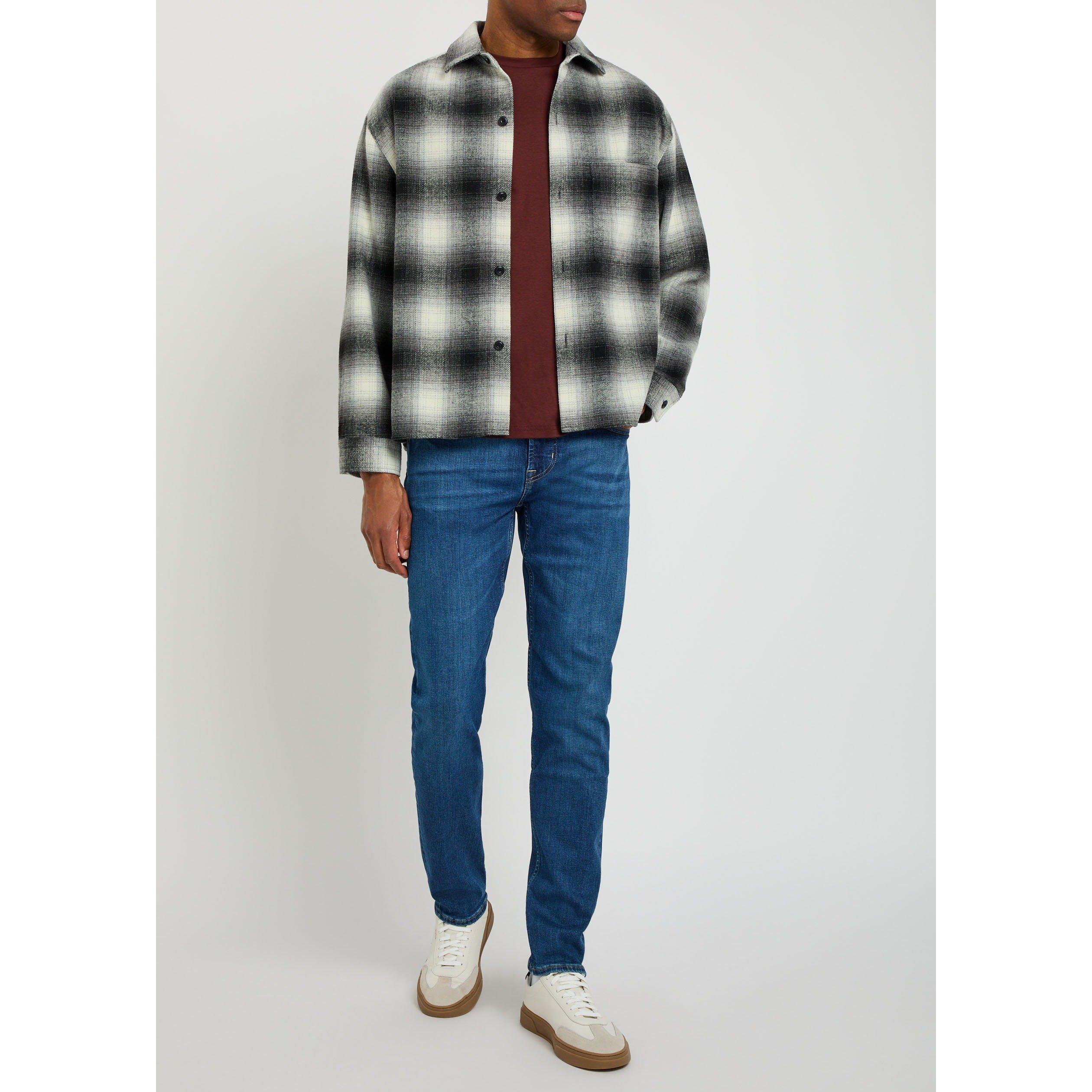 MID BLU - 7 For All Mankind - Men's Slimmy Tapered Jeans - 5