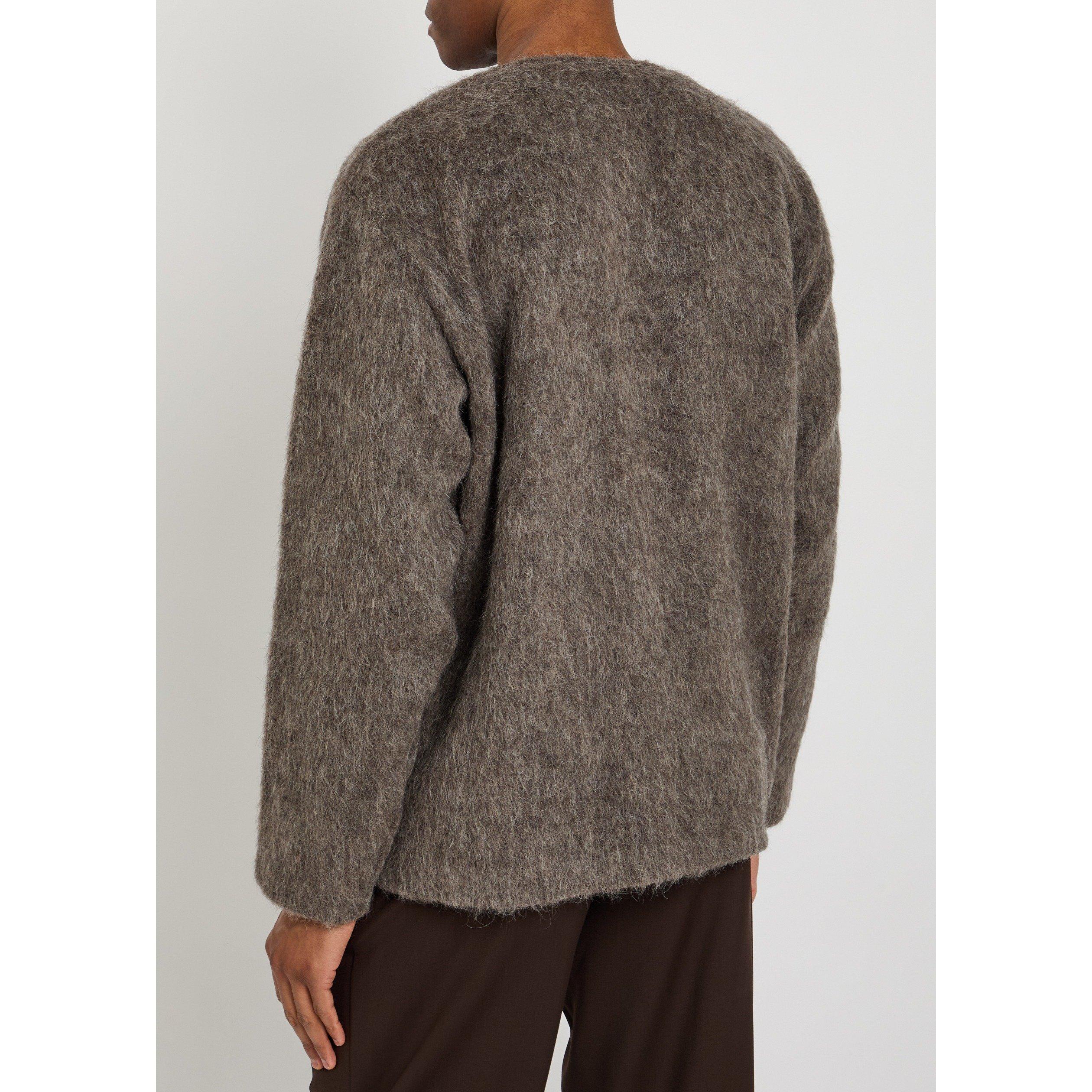 GREY - Our Legacy - Men's Wool Brushed Knit Cardigan - 3
