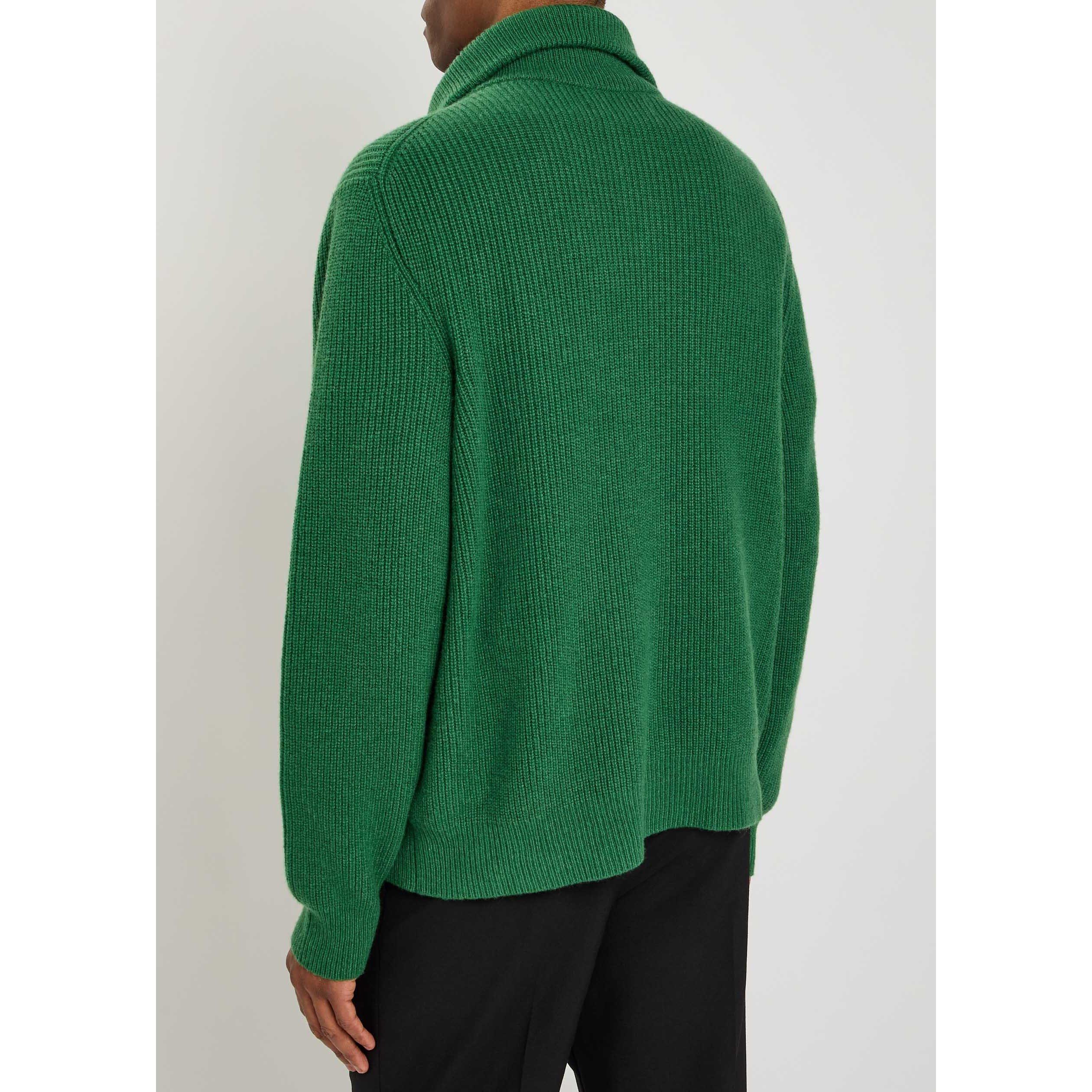 DARK GREEN - The Elder Statesman - TES clemente half zip - 3