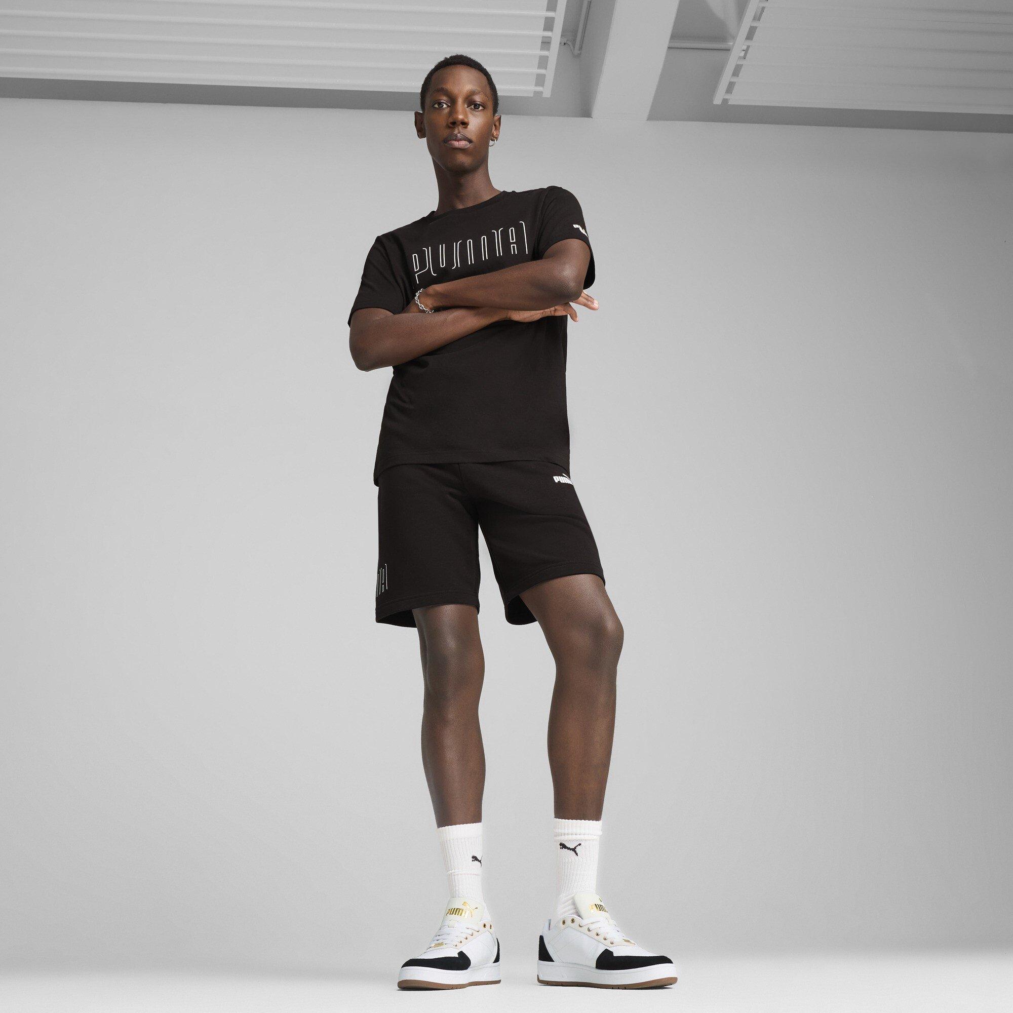 Puma Black - Puma - Graph Jersey Jogger Shorts - 4
