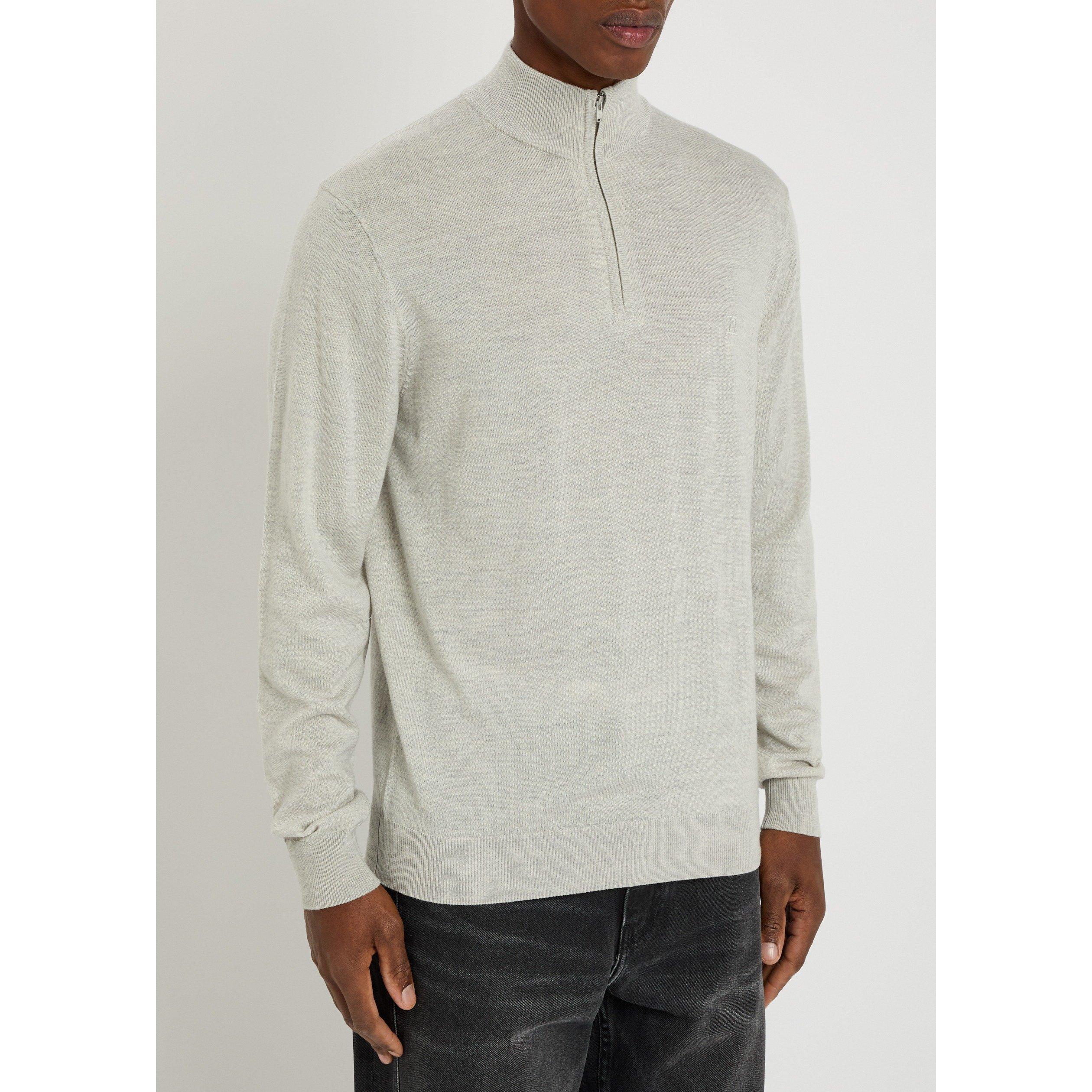 GREY - Les Deux - LD KNIT 1/4 ZIP - 2