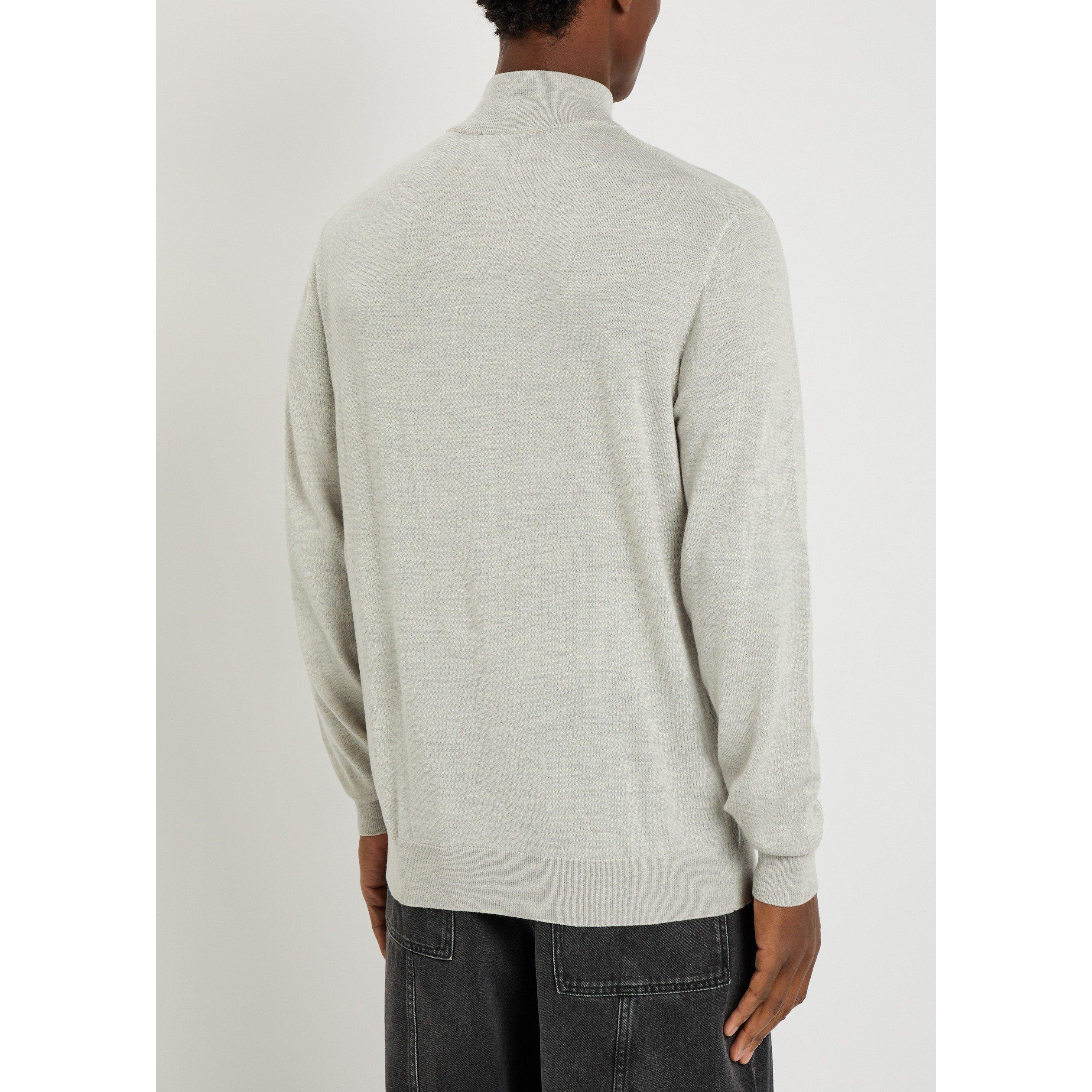 GREY - Les Deux - LD KNIT 1/4 ZIP - 3