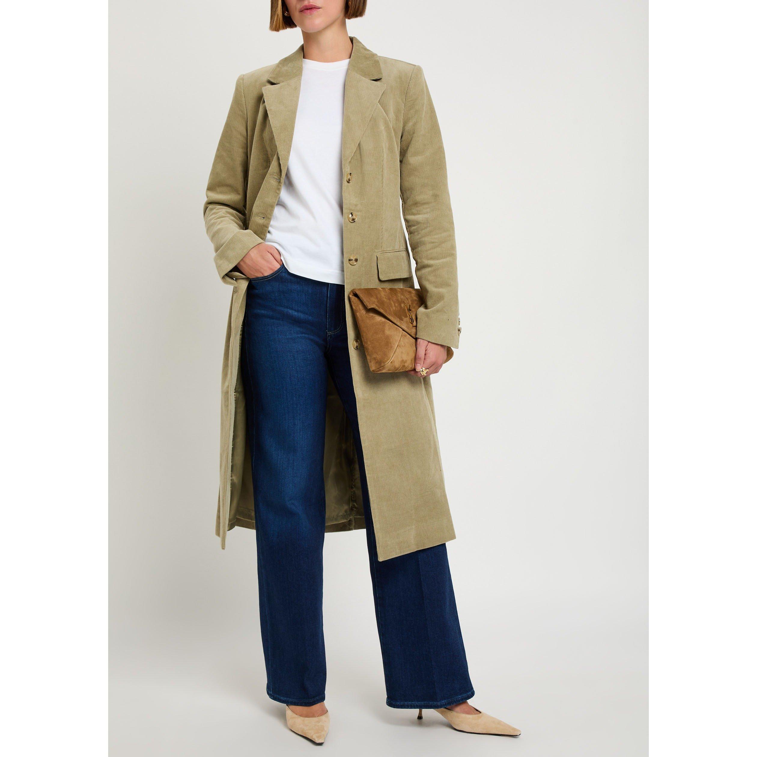 DARK BLUE - Paige - Women's Anessa Duke of York Cotton High-Rise Wide-Leg Jeans - 5