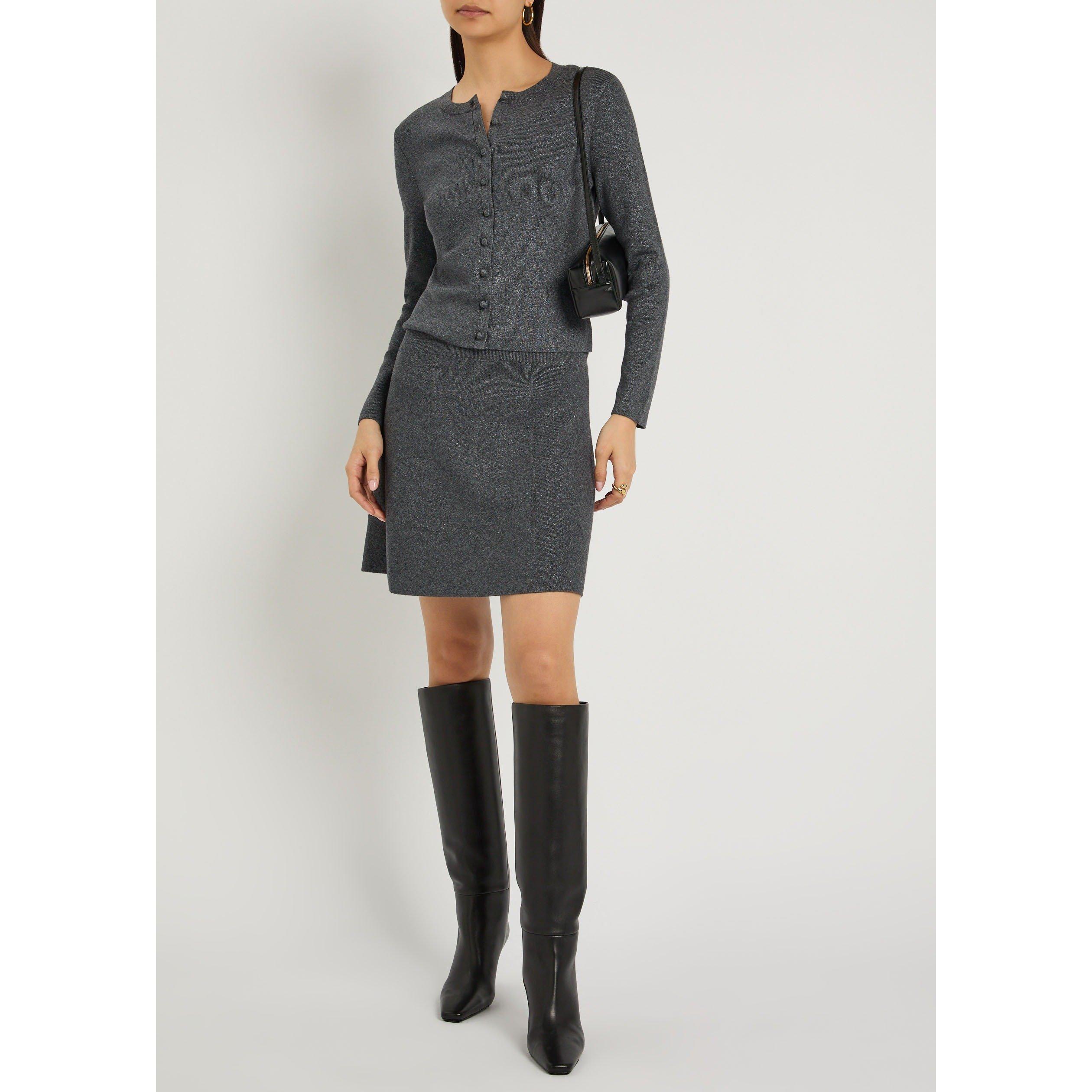 DARK GREY - Paige - KN ANZU CARDI DRK GRY SPARKLE - 5