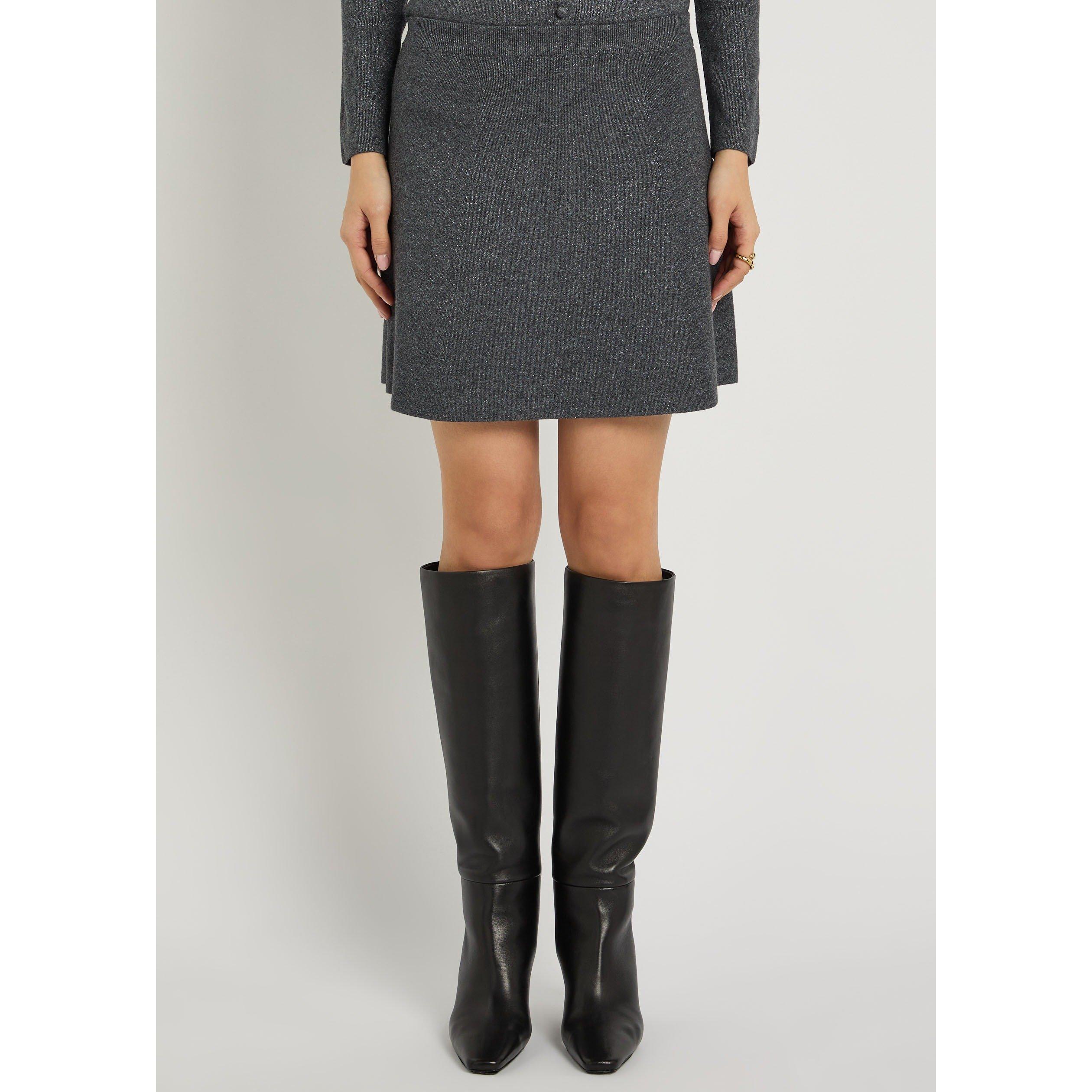 DARK GREY - Paige - SS POMME MINI SKIRT DARK GREY - 2