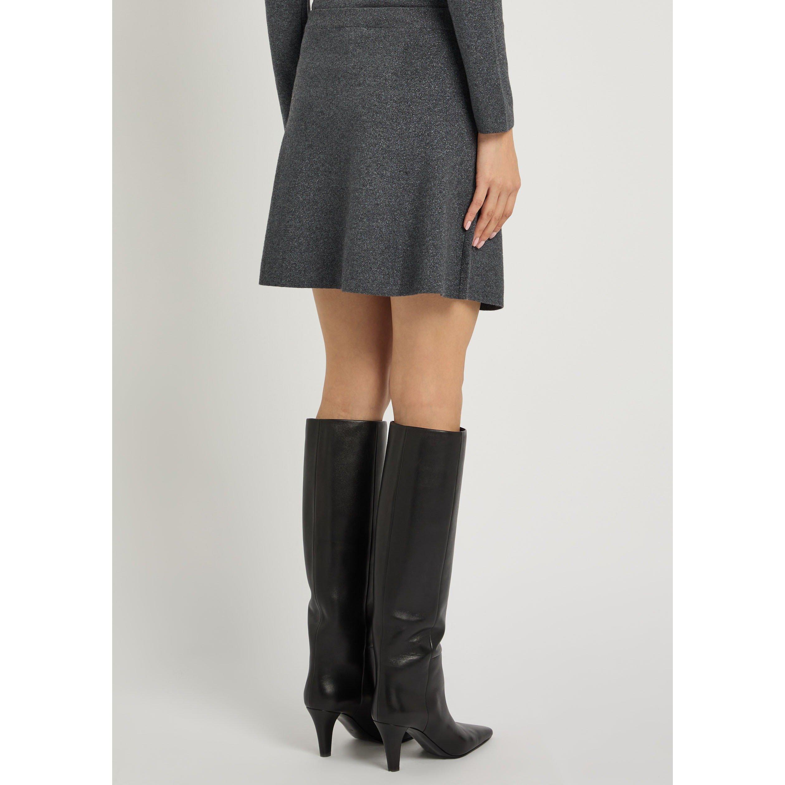 DARK GREY - Paige - SS POMME MINI SKIRT DARK GREY - 3