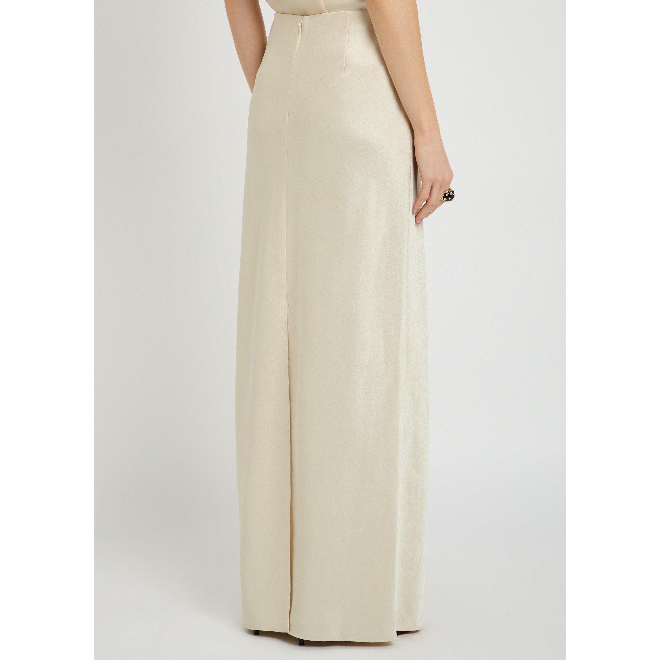CREAM - Vince - LS FLUID SATIN BIAS COLUMN SKI - 3