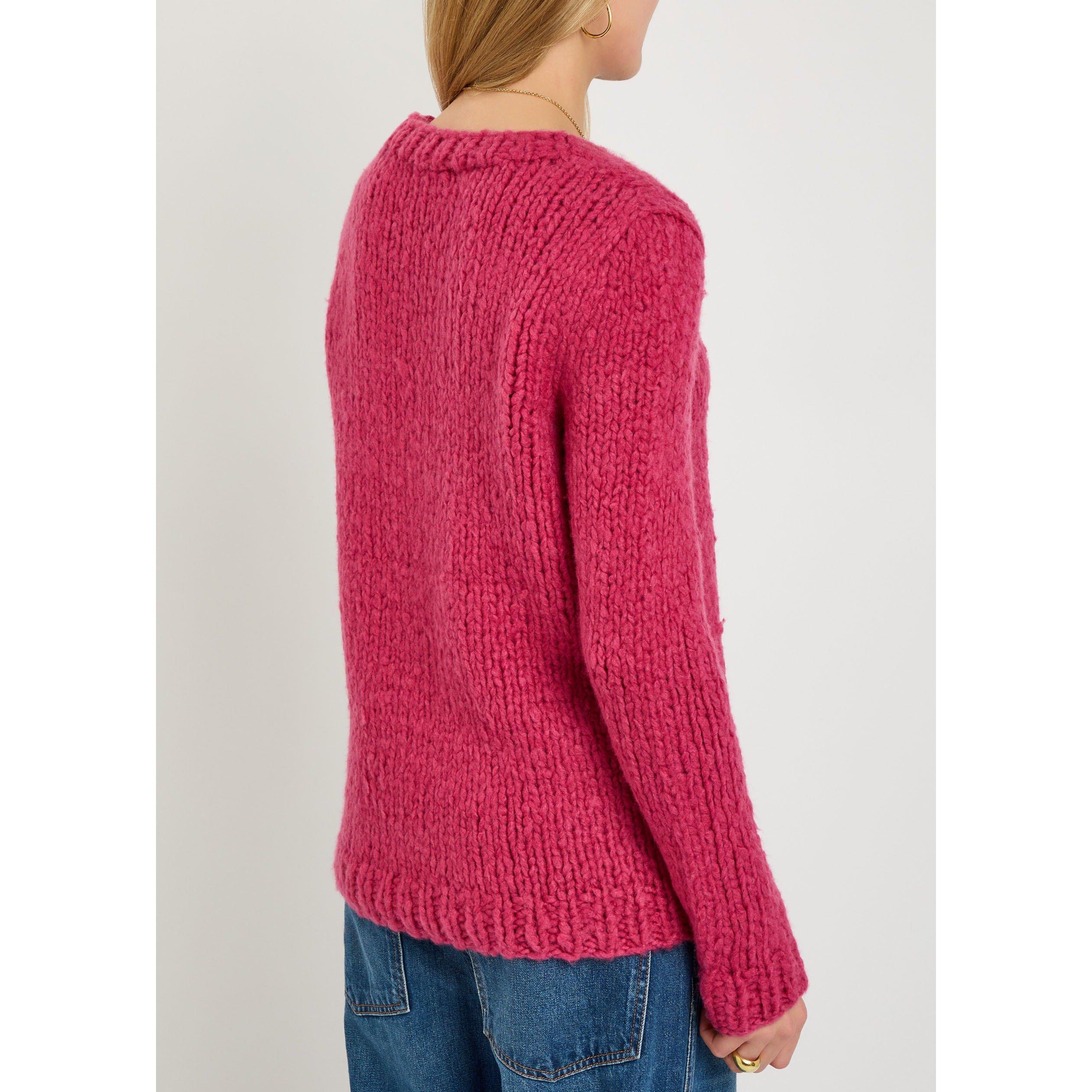 PINK - Gabriela Hearst - Women's Lawrence Cashmere Chunky-Knit Crew-Neck Jumper - 3