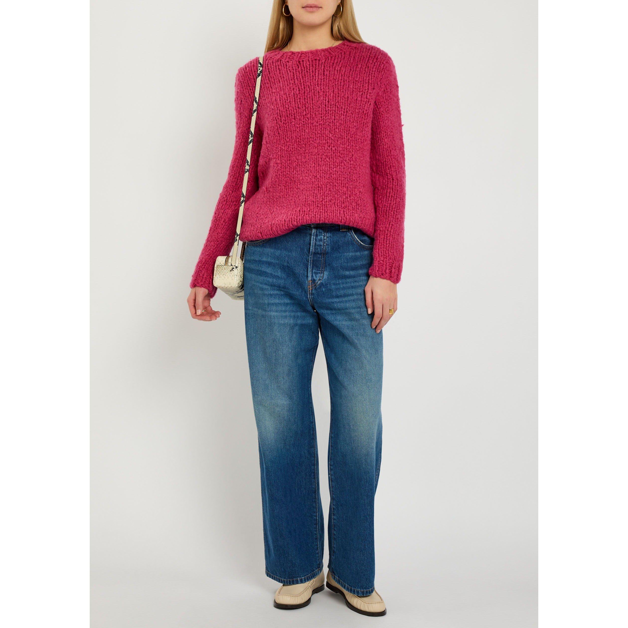 PINK - Gabriela Hearst - Women's Lawrence Cashmere Chunky-Knit Crew-Neck Jumper - 5