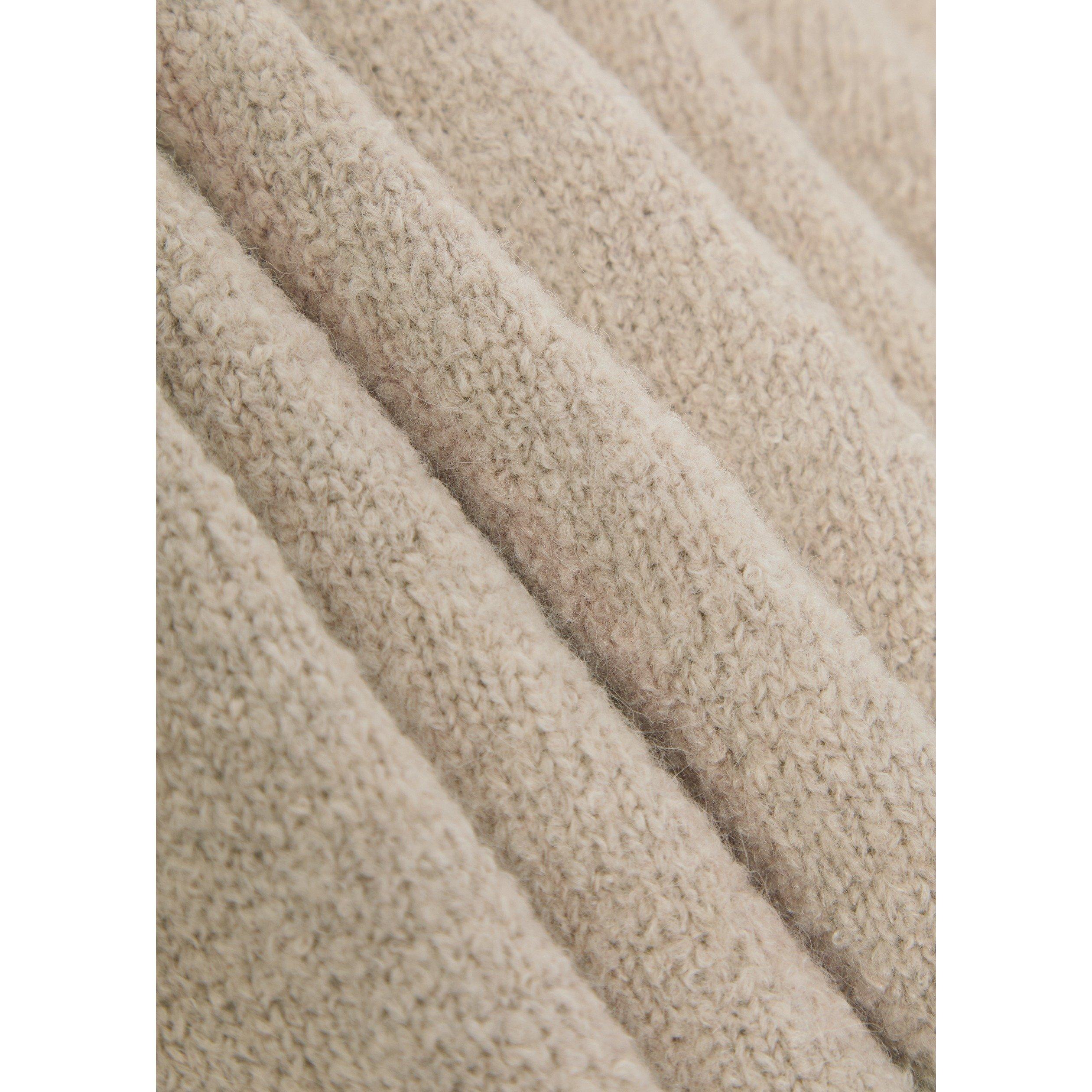 SAND - Weekend Max Mara - Women's Alpaca Long-Sleeve Oversized-Fit Crew-Neck Jumper - 4
