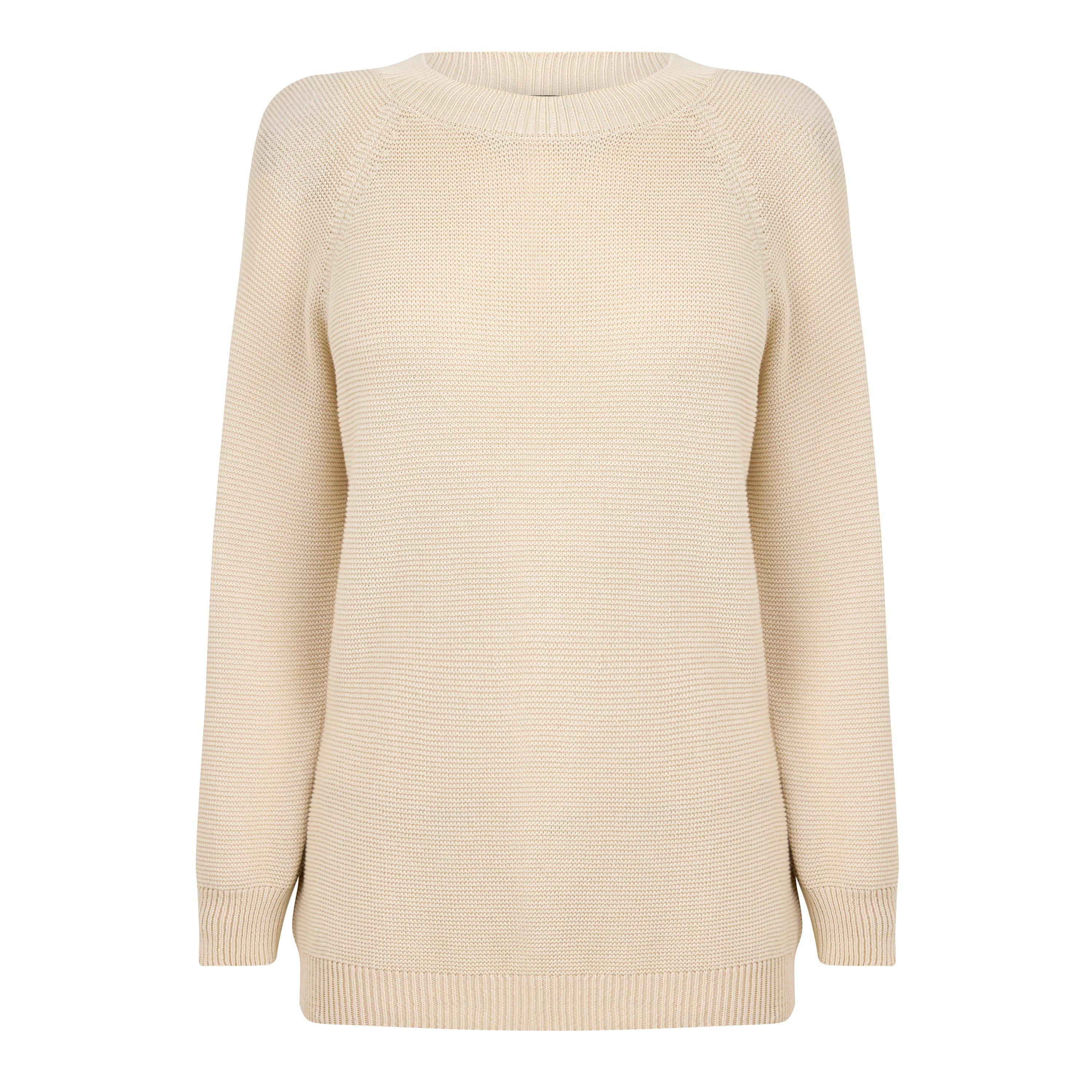 ECRU - Weekend Max Mara - Women's Wkdaere Cotton Crew-Neck Jumper - 1