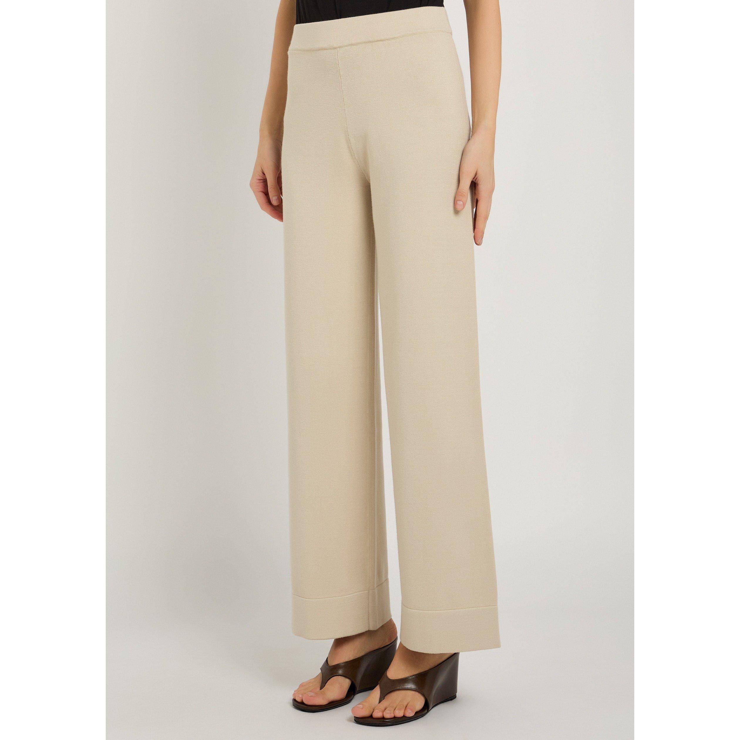 IVORY - Max Mara - TR MMLRUM KNITTED TROUSERS - 2