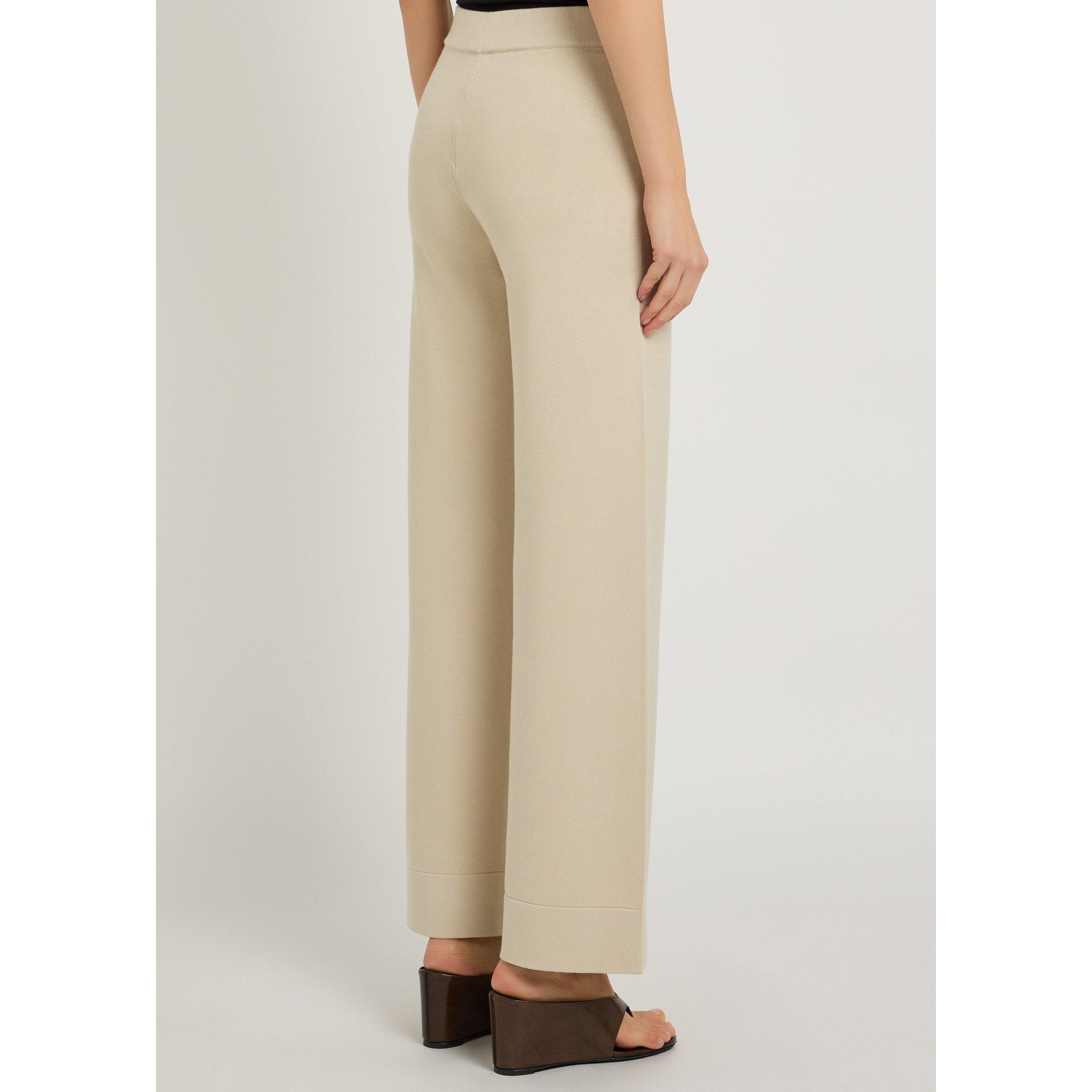 IVORY - Max Mara - TR MMLRUM KNITTED TROUSERS - 3