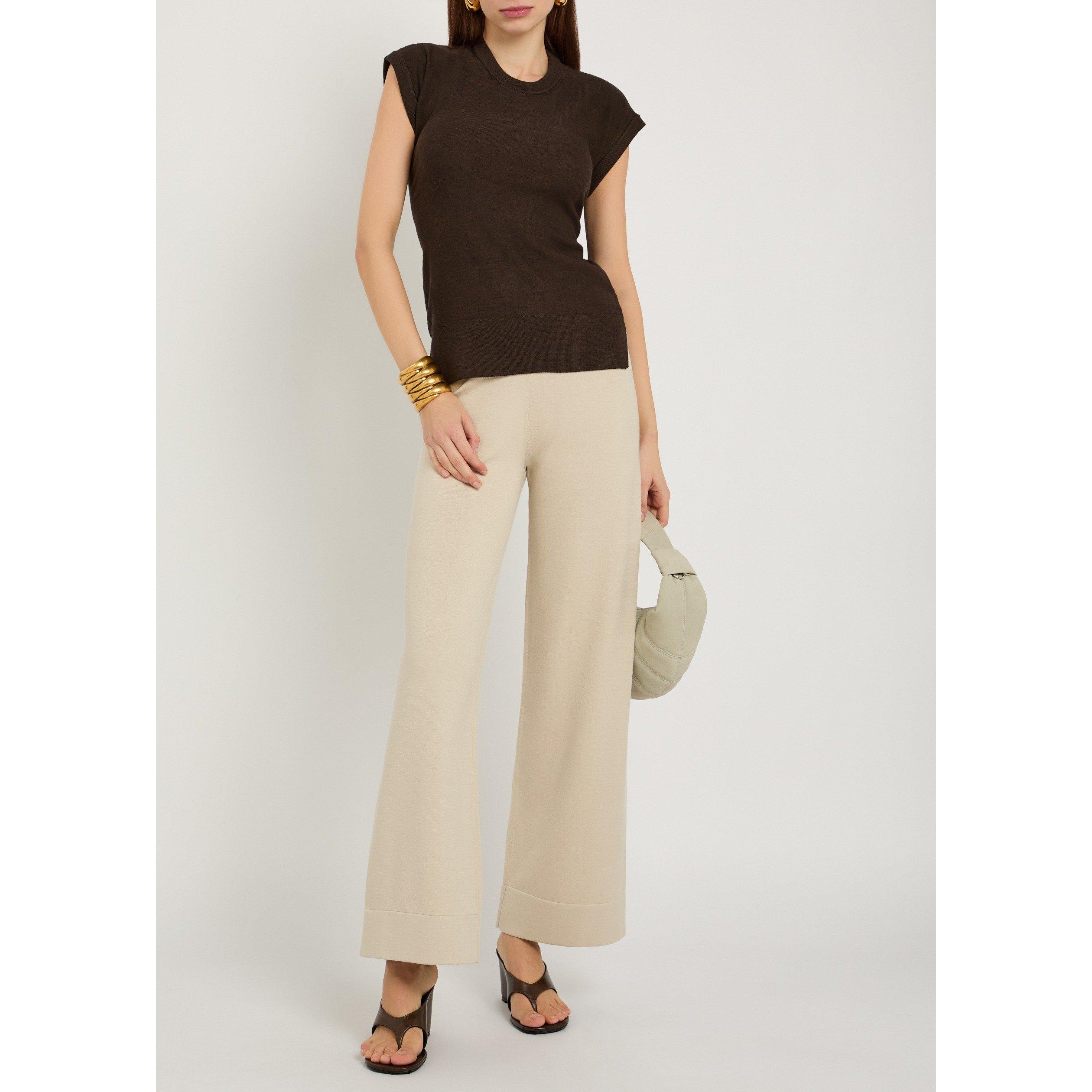 IVORY - Max Mara - TR MMLRUM KNITTED TROUSERS - 5