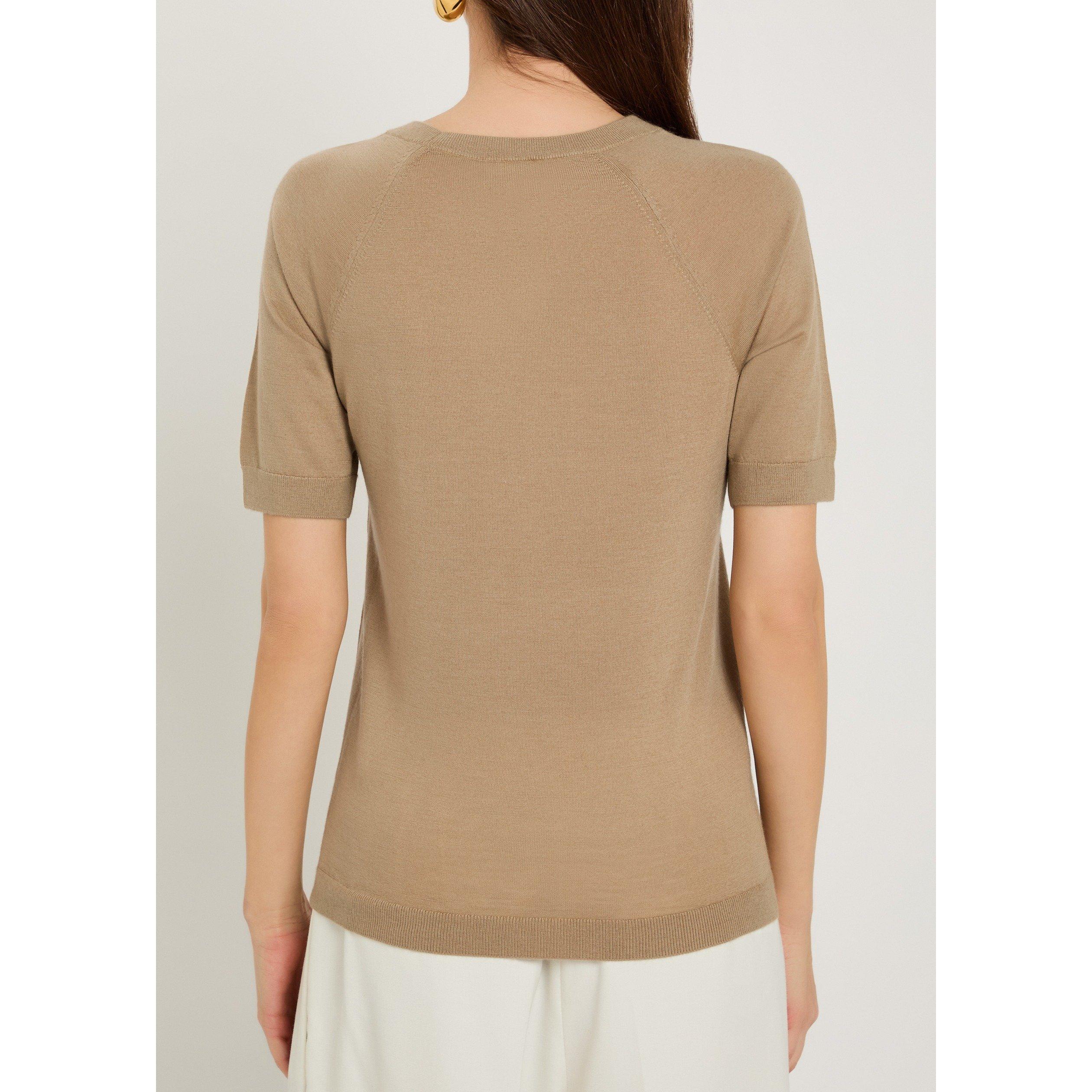 BEIGE - Max Mara - T MMLORBITA STRIPE KNIT TOP - 3