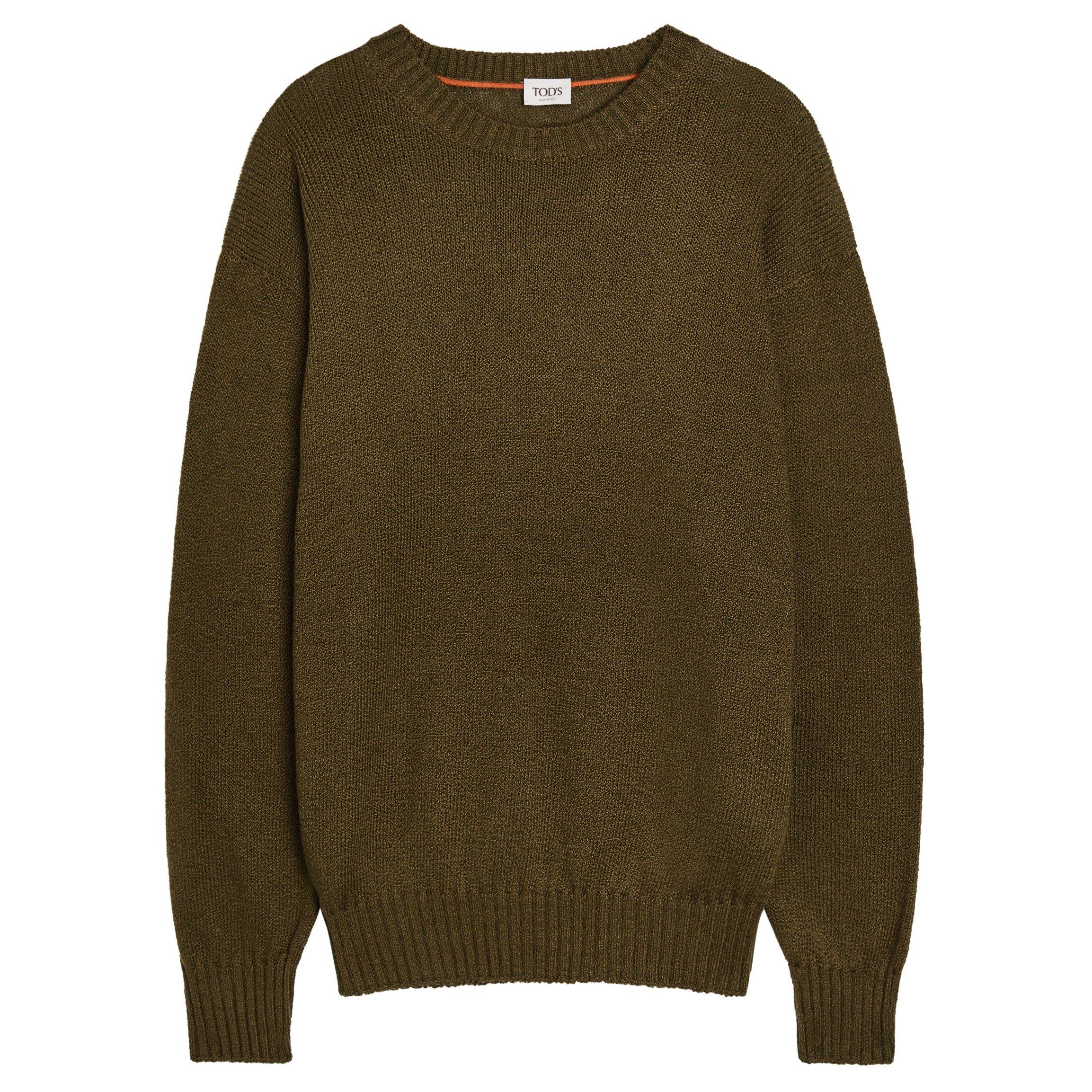 Men's Crewneck Seamless Cotton Jumper
