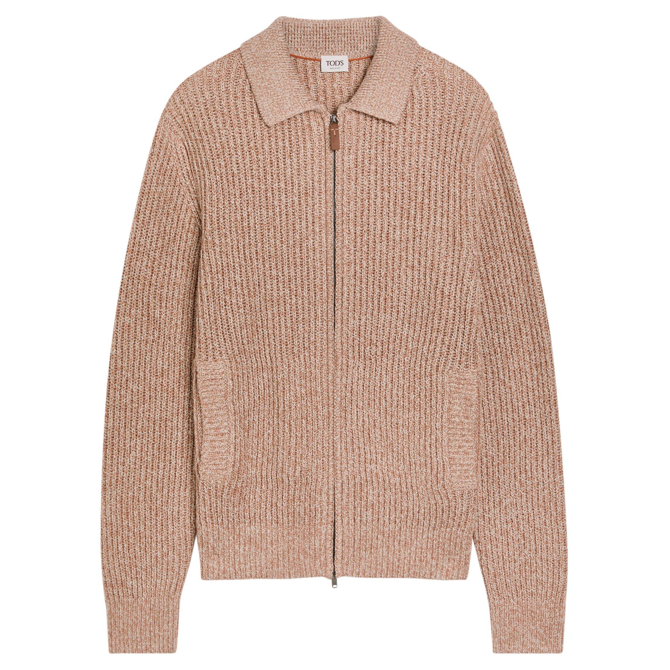 MULTICOLOURED 1 - Tods - TODS CARDIGAN ZIP RIBBED - 1