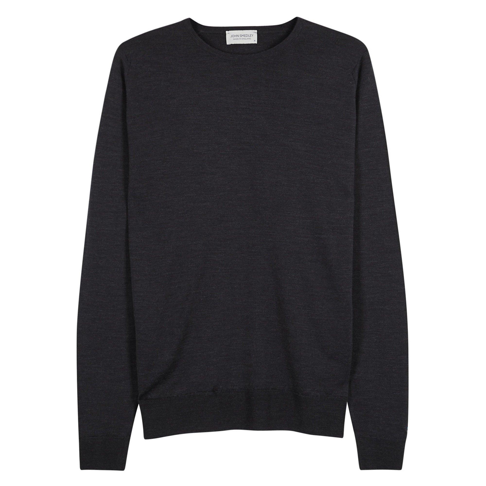 GREY - John Smedley - SMED LS MERINO CREW NECK