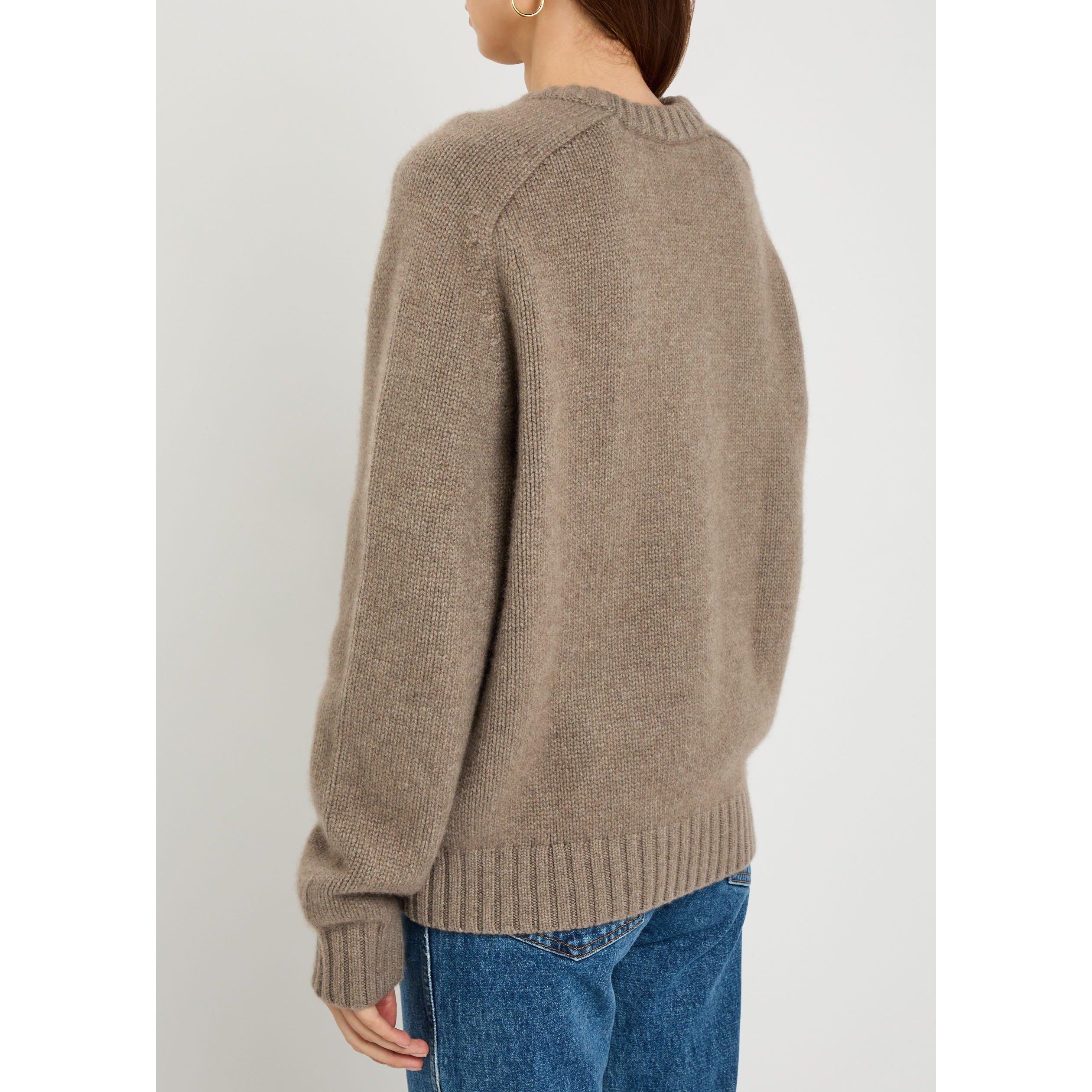 BEIGE - Khaite - Women's Mae Cashmere Crew-Neck Jumper - 3