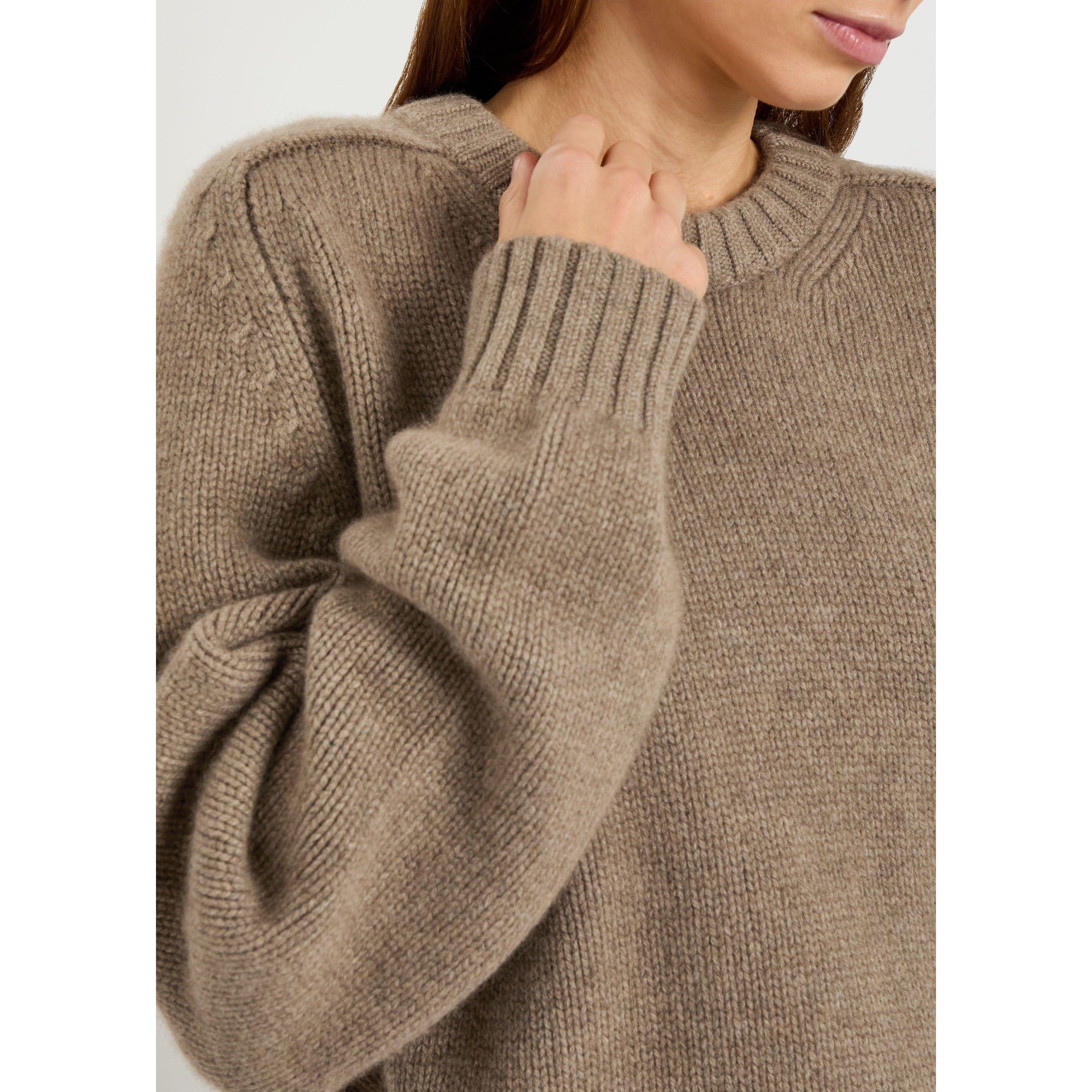 BEIGE - Khaite - Women's Mae Cashmere Crew-Neck Jumper - 4