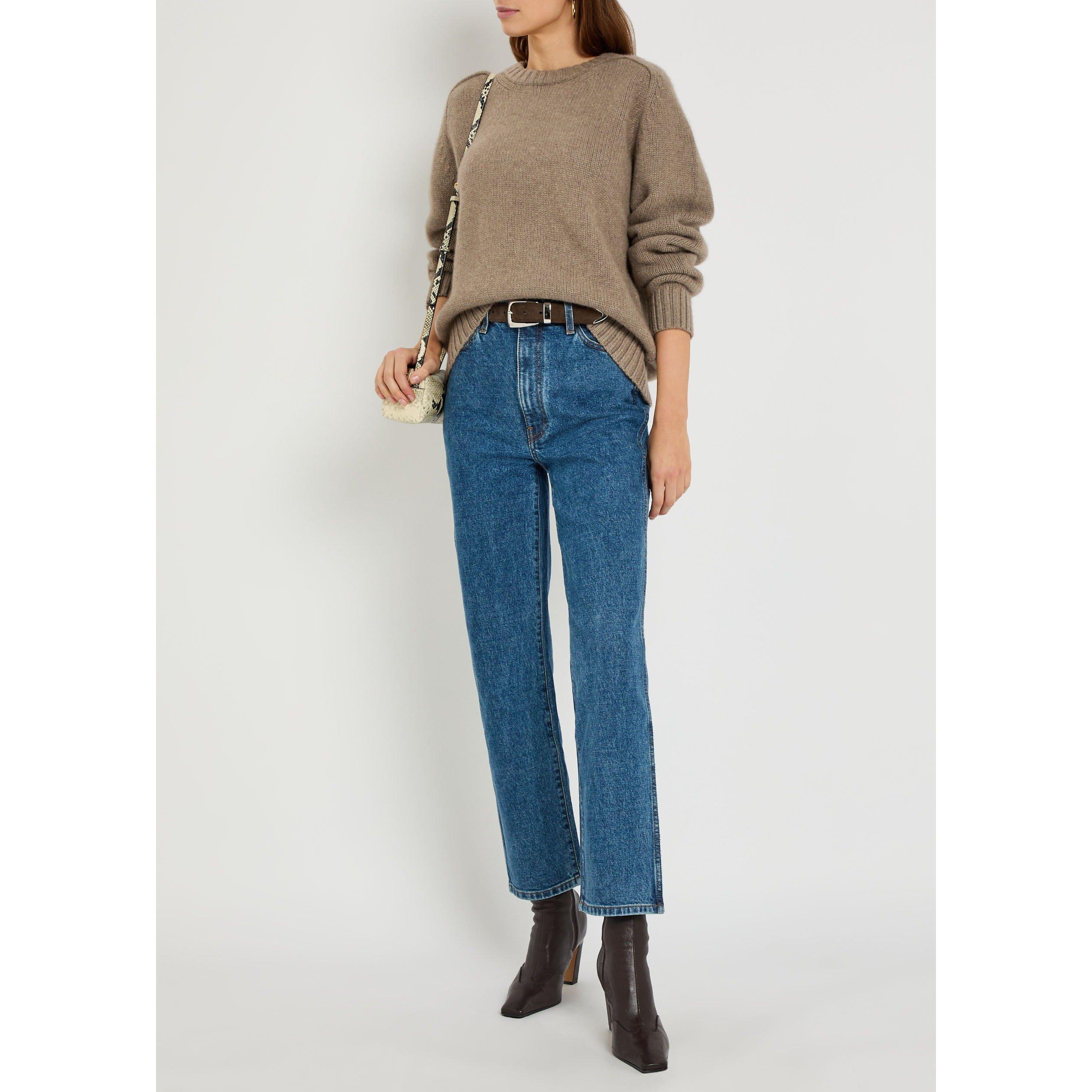 BEIGE - Khaite - Women's Mae Cashmere Crew-Neck Jumper - 5