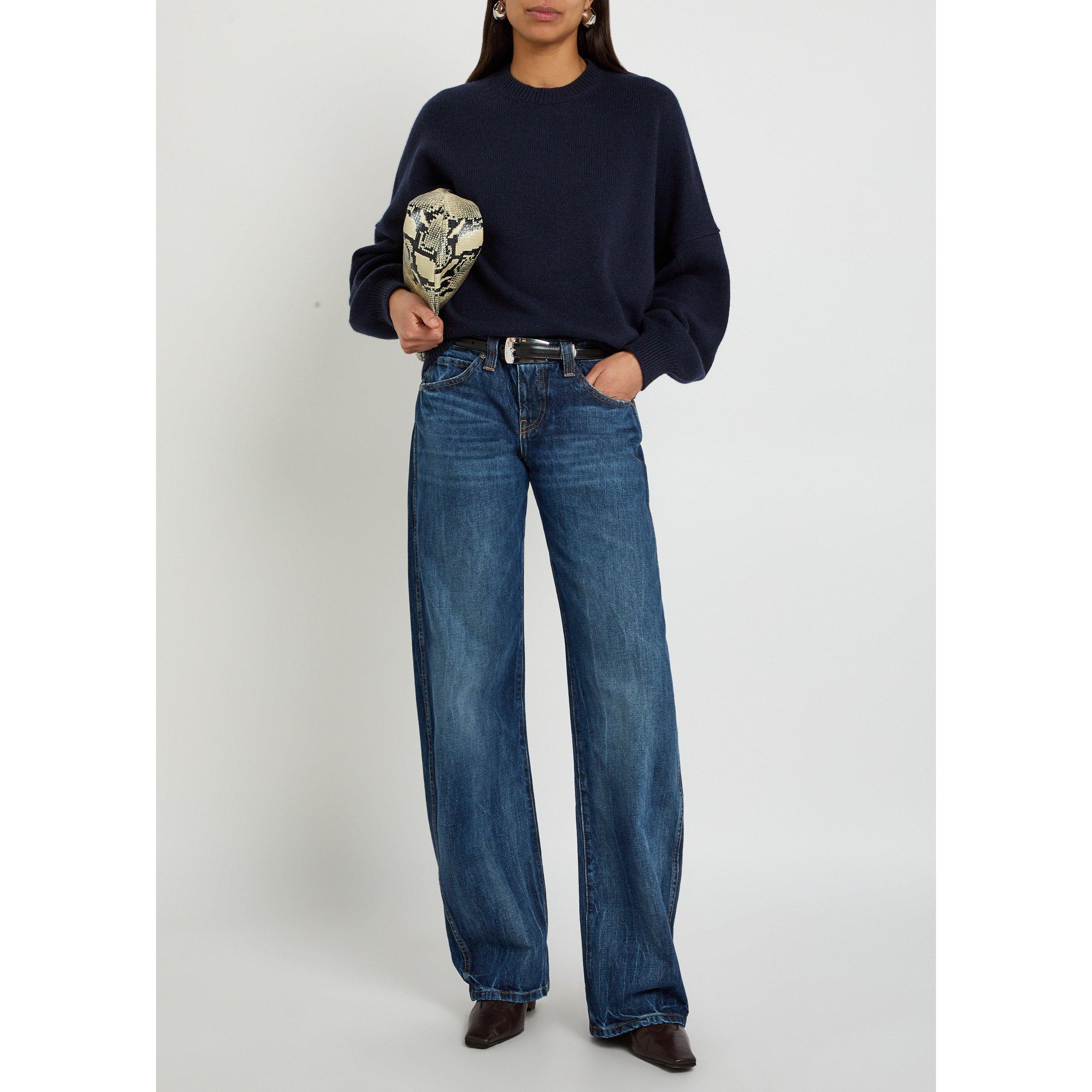 DENIM - Khaite - Women's Karo Cotton Tapered Jeans - 5