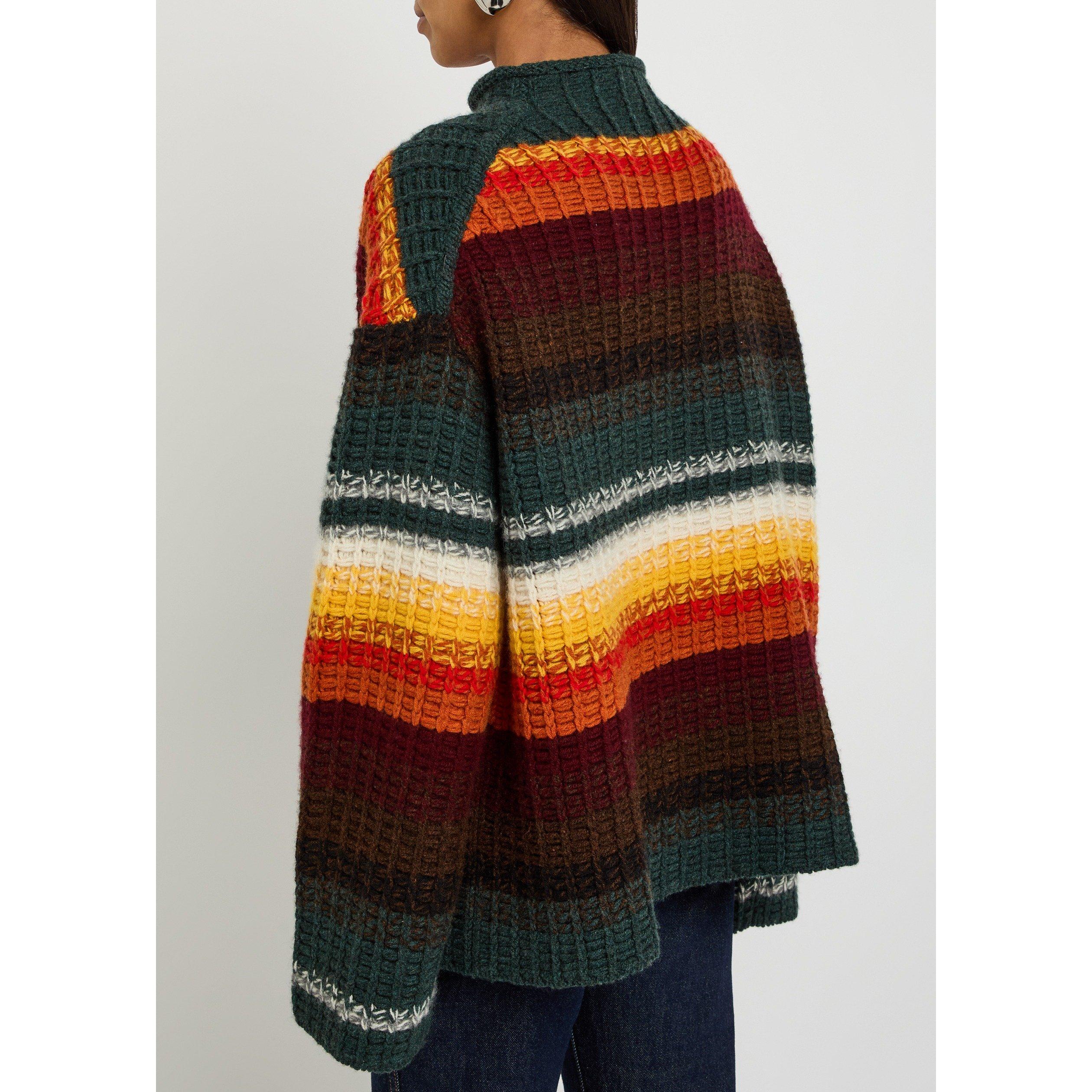 MULTICOLOURED 1 - Khaite - Women's Yanis Striped Cashmere Jumper - 3