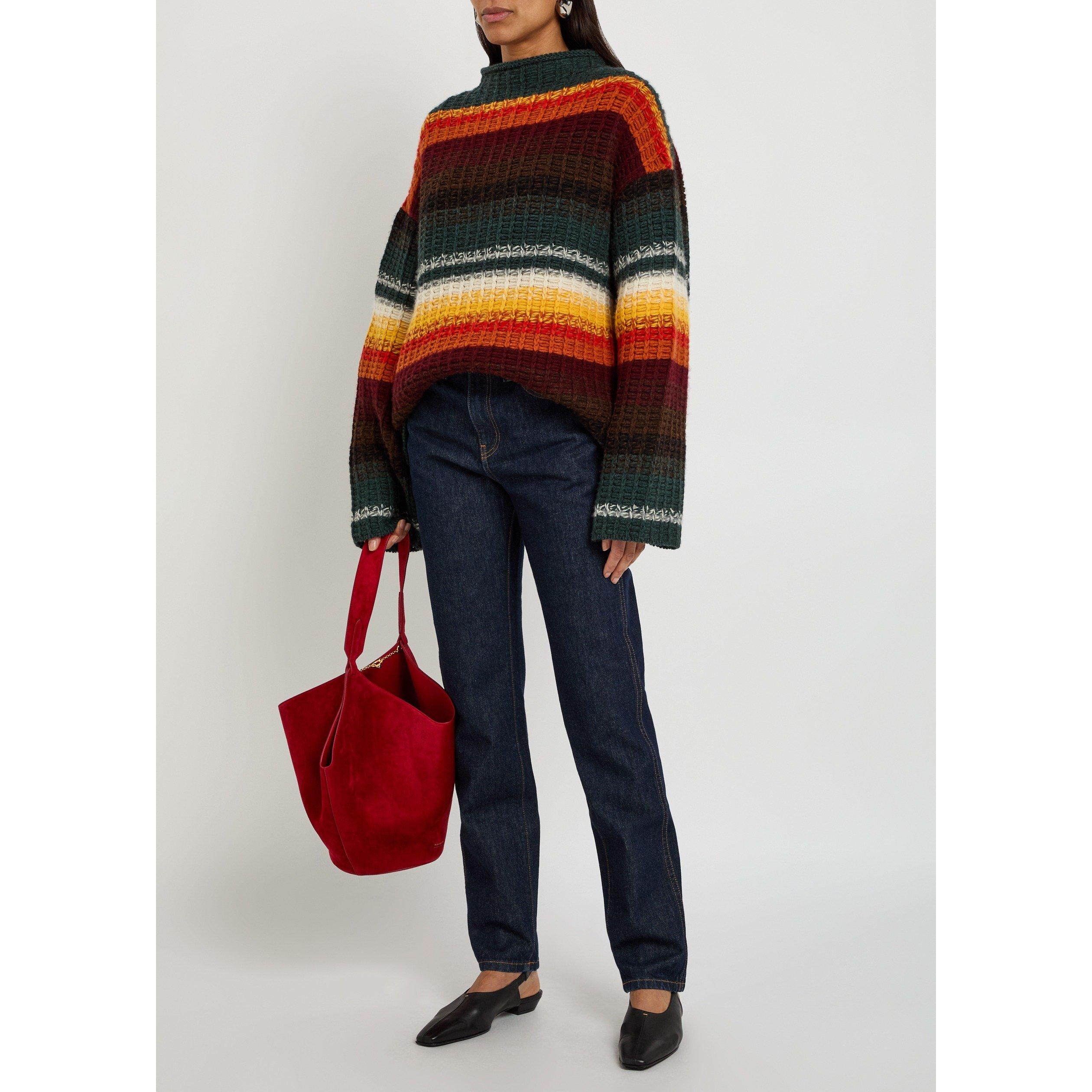 MULTICOLOURED 1 - Khaite - Women's Yanis Striped Cashmere Jumper - 5