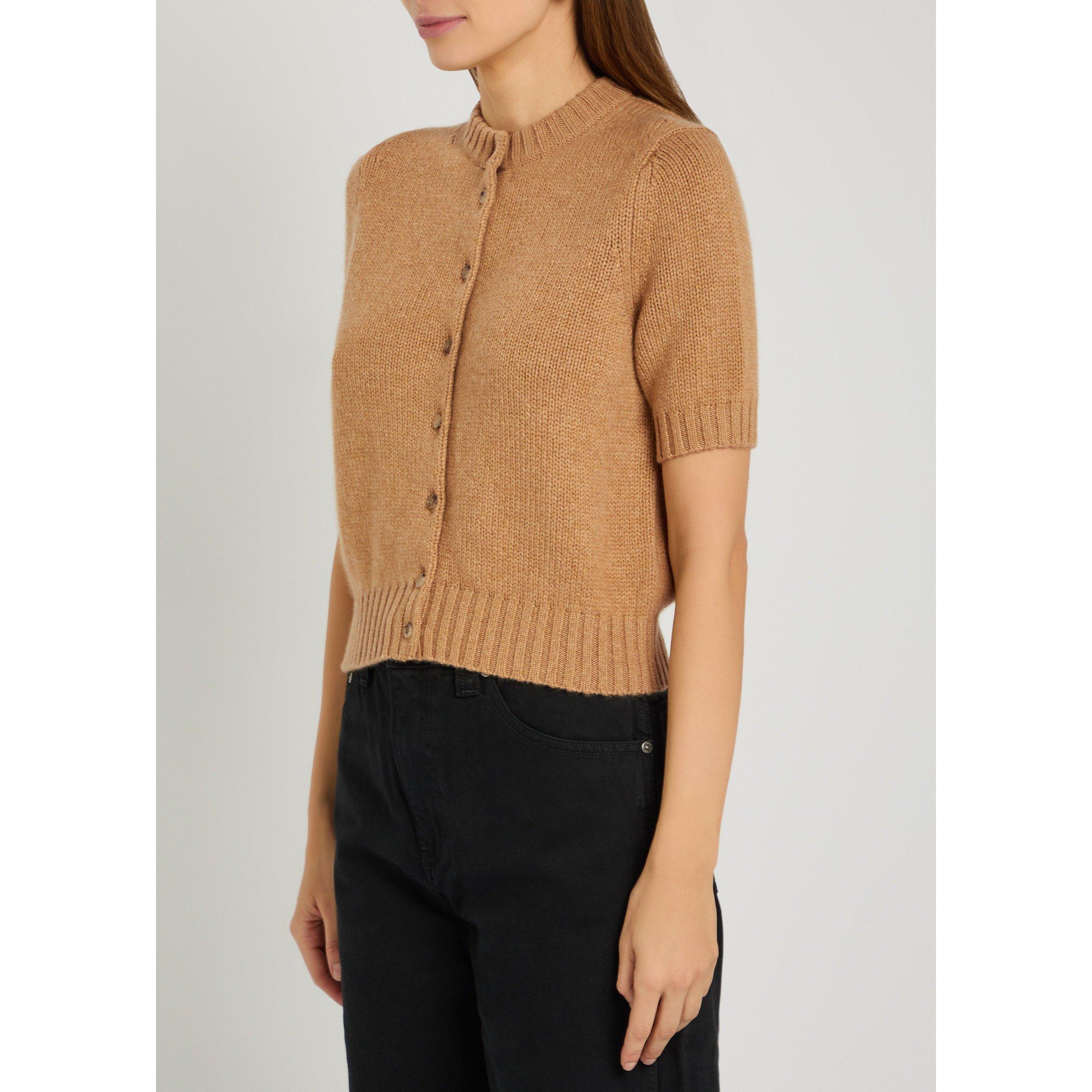 LIGHT BROWN - Khaite - Women's Nora Cashmere Cardigan - 2