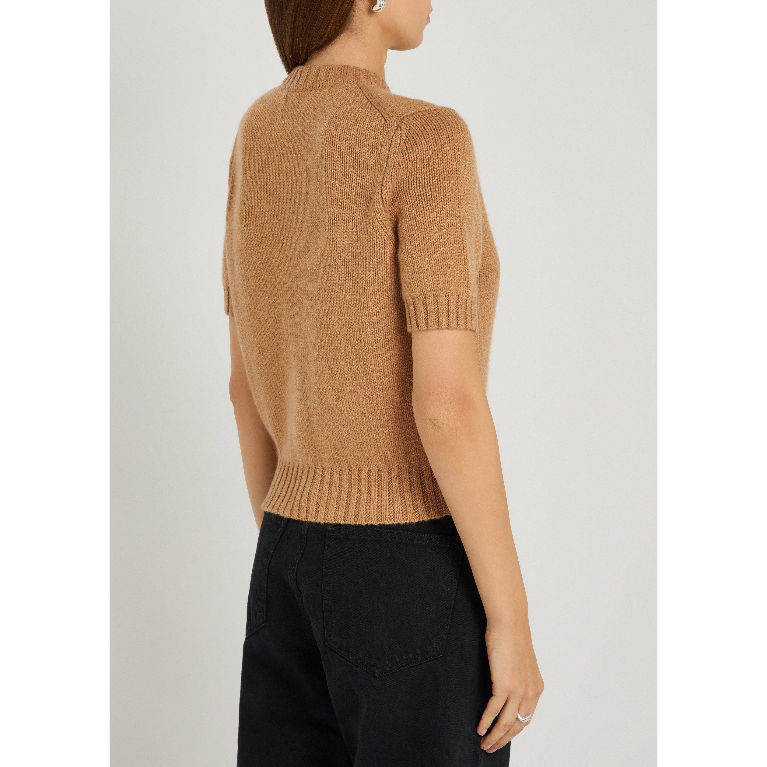 LIGHT BROWN - Khaite - Women's Nora Cashmere Cardigan - 3