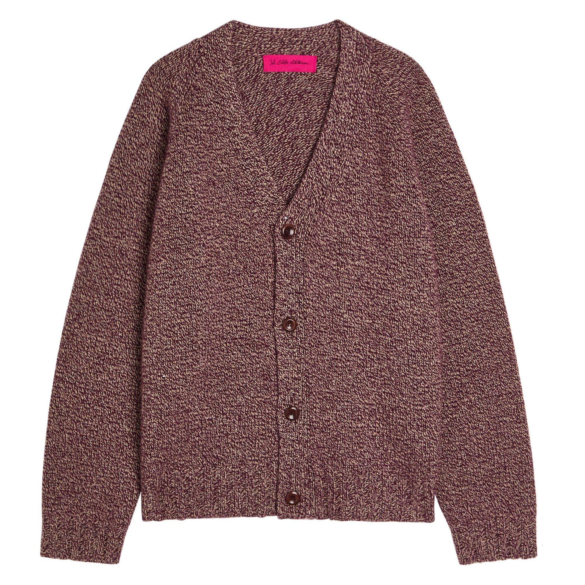 The Elder Statesman KW OAK MARL CARDIGAN