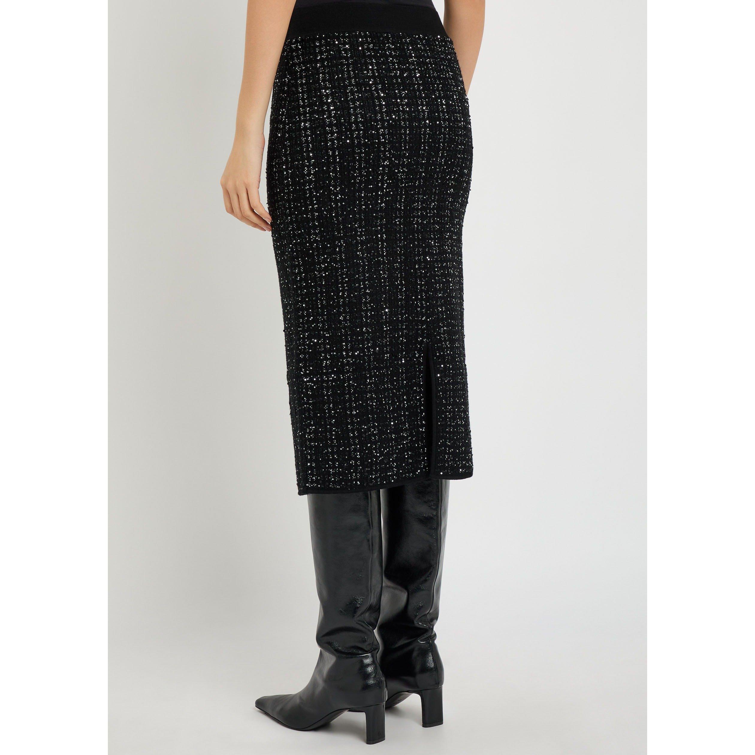 BLACK - Veronica Beard - SS CORBIN KNIT SKIRT - 3