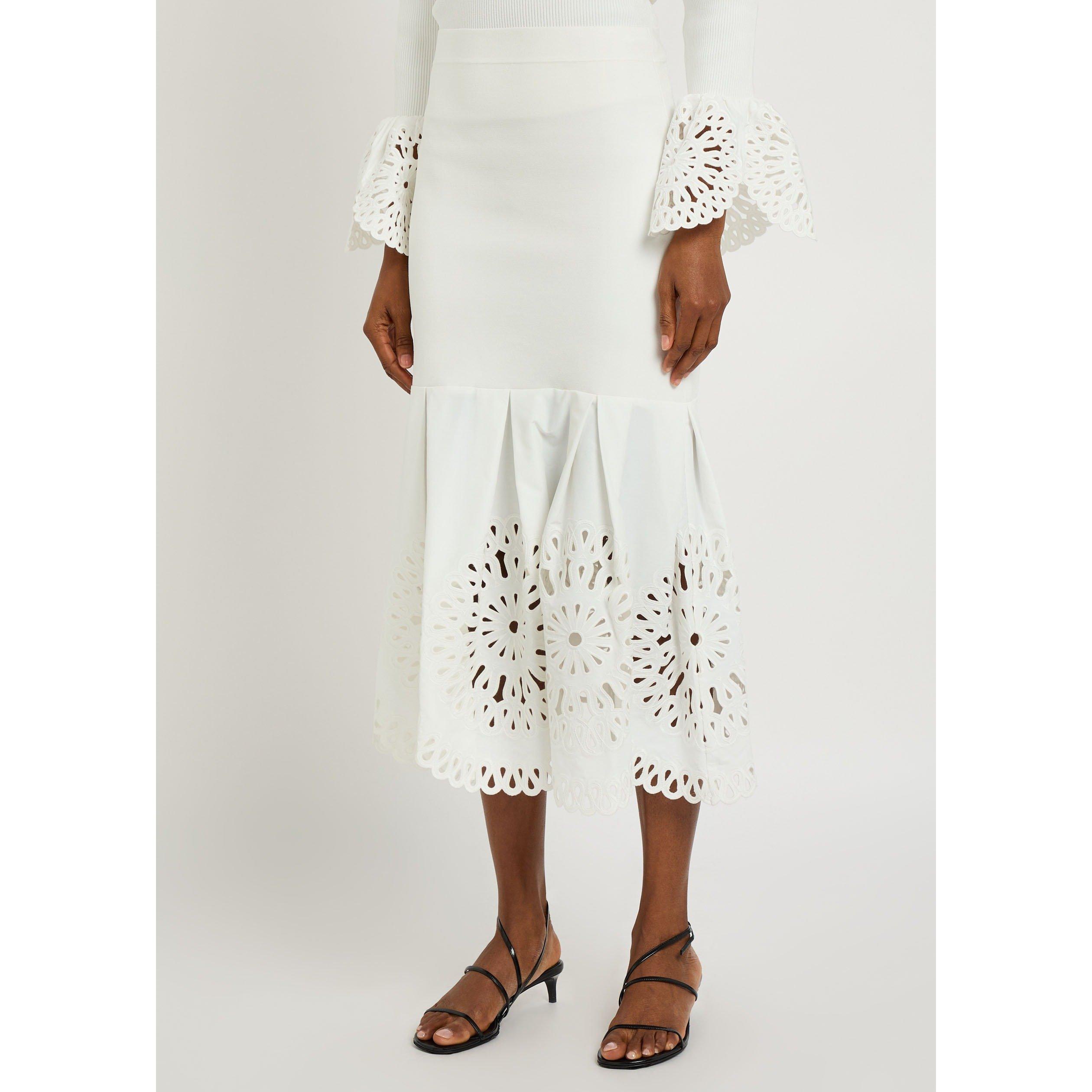 WHITE - Jonathan Simkhai - LS EVELETTA MIDI SKIRT - 2