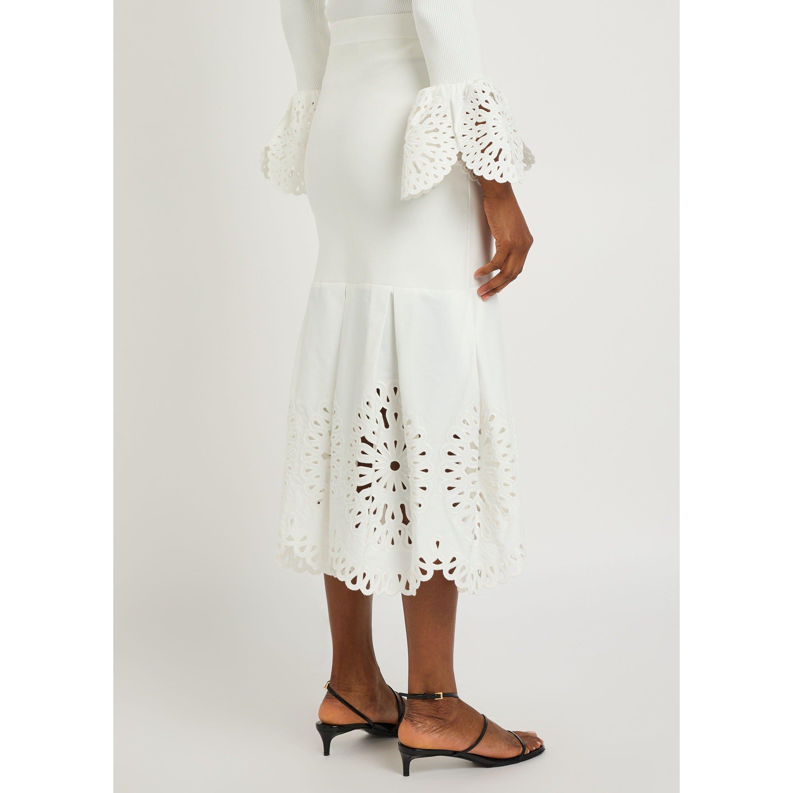 WHITE - Jonathan Simkhai - LS EVELETTA MIDI SKIRT - 3