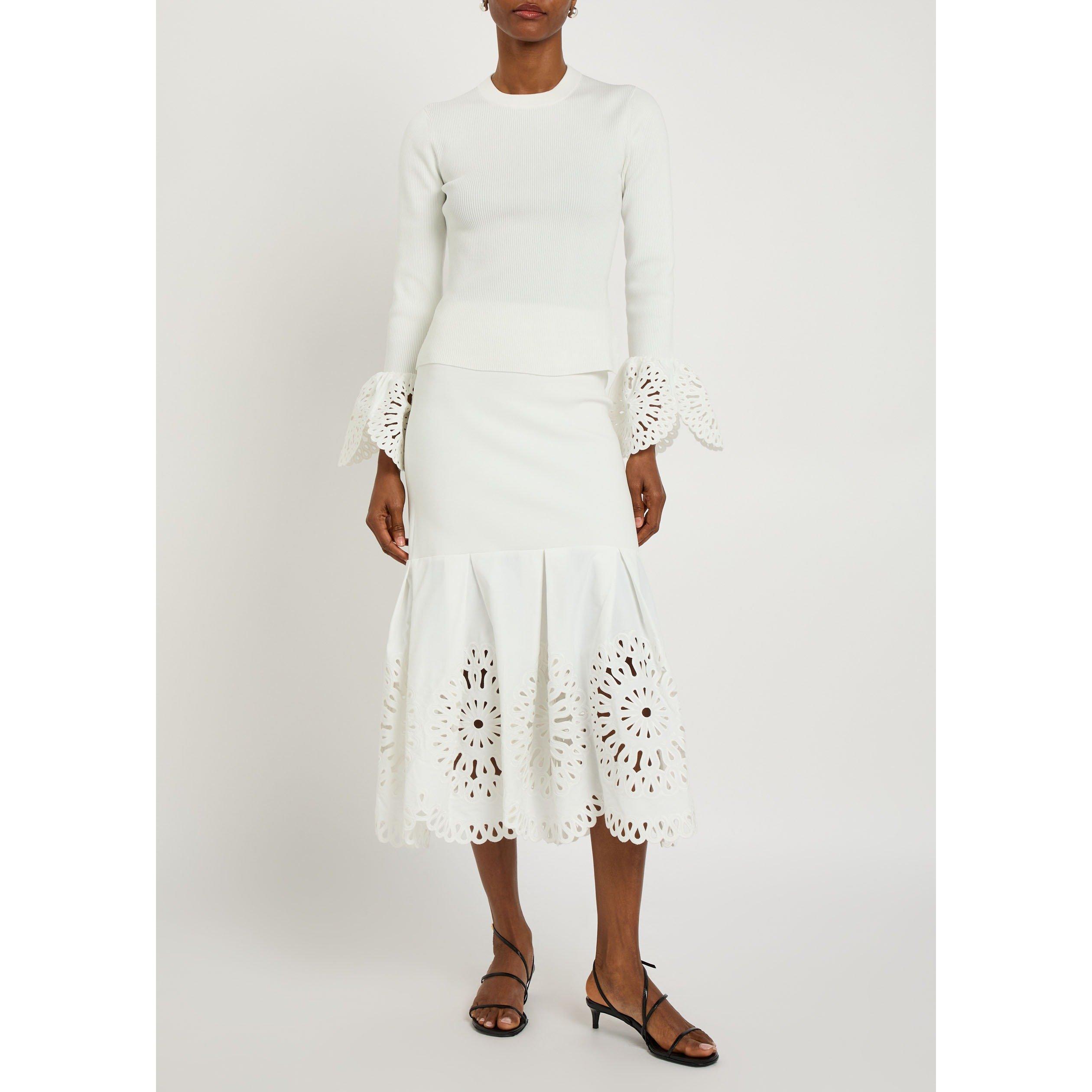 WHITE - Jonathan Simkhai - LS EVELETTA MIDI SKIRT - 5