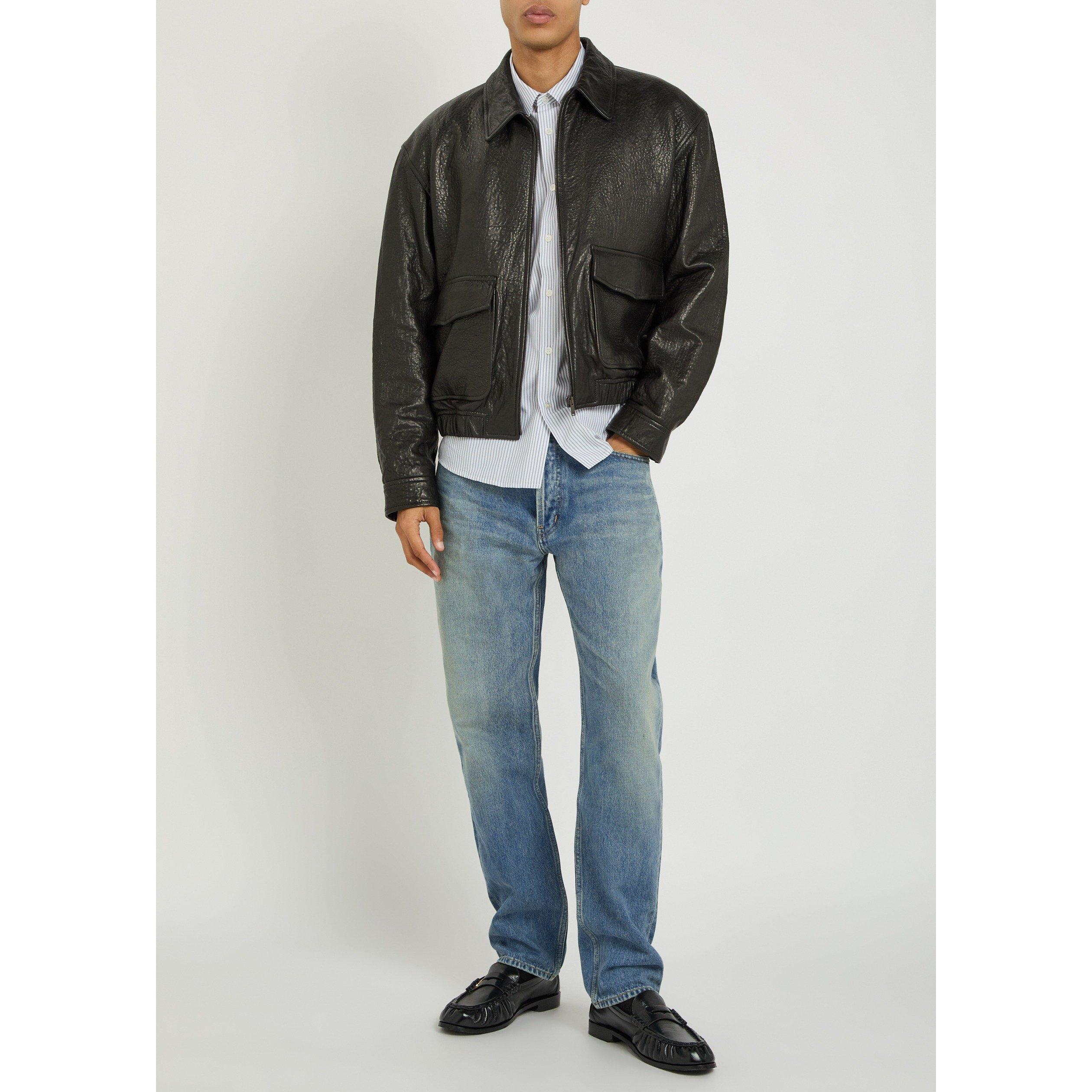 INDIGO - Saint Laurent - Men's Mick Cotton Mid-Rise Tapered Jeans - 5