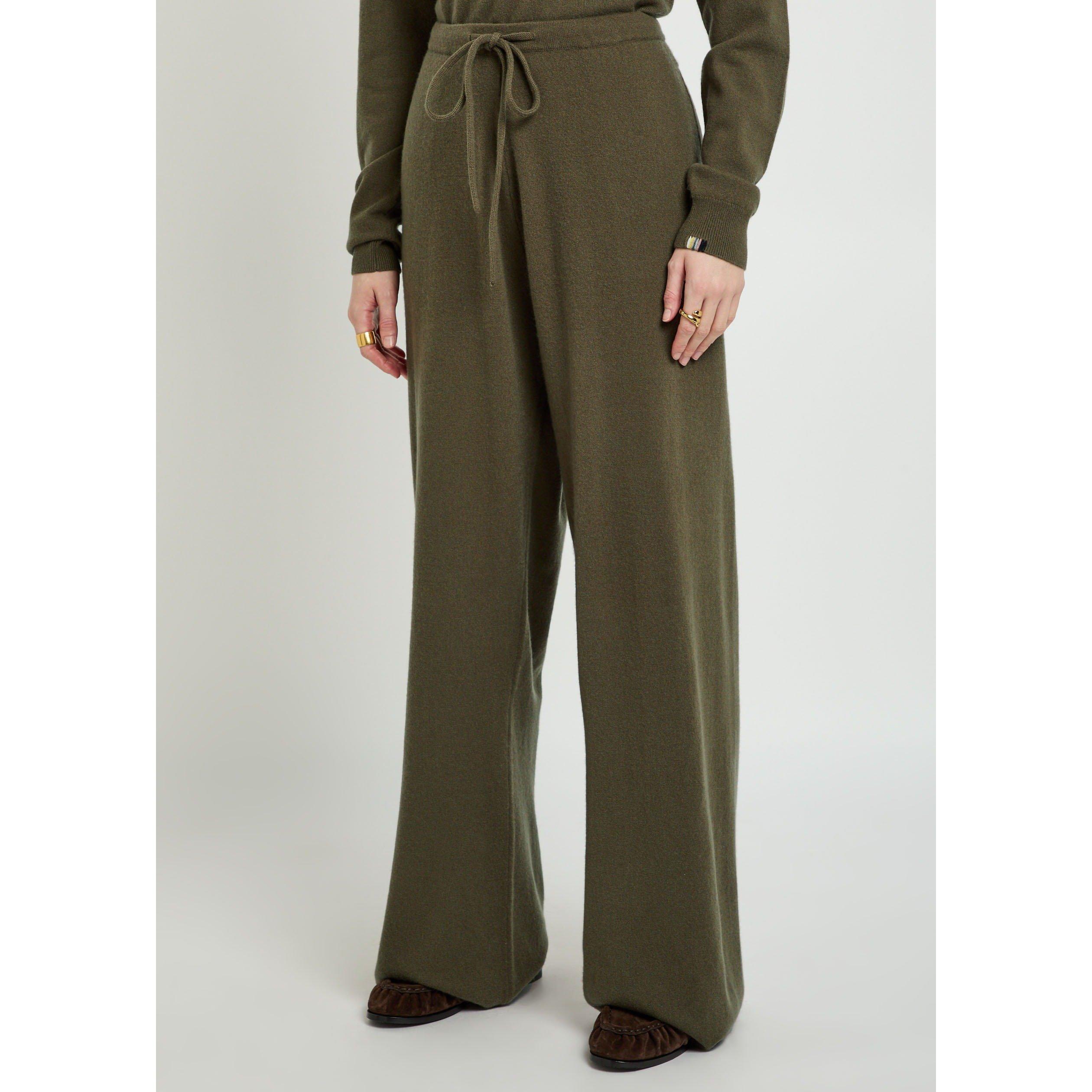 DARK GREEN - Extreme Cashmere - TR SLOUCH TROUSERS - 2