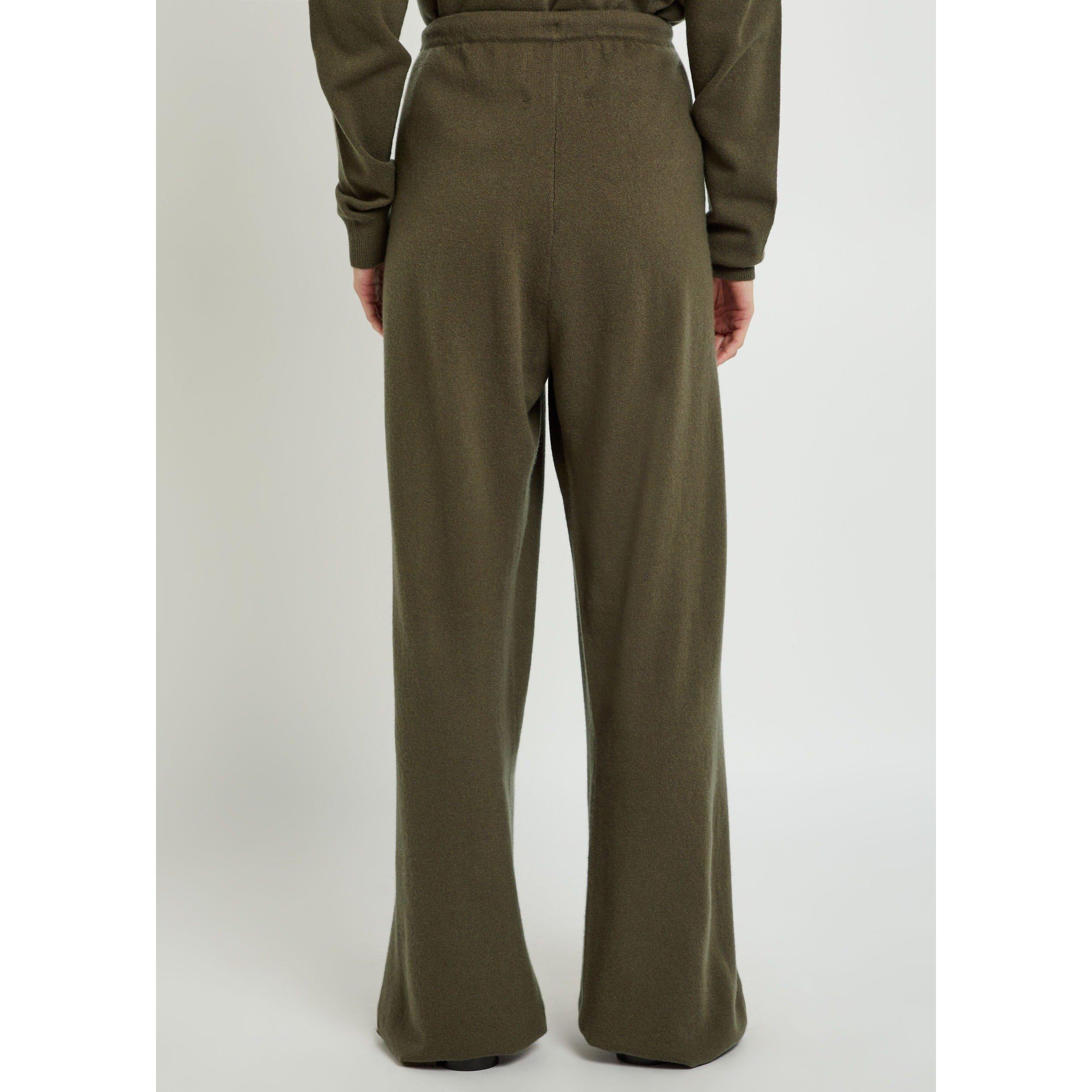 DARK GREEN - Extreme Cashmere - TR SLOUCH TROUSERS - 3