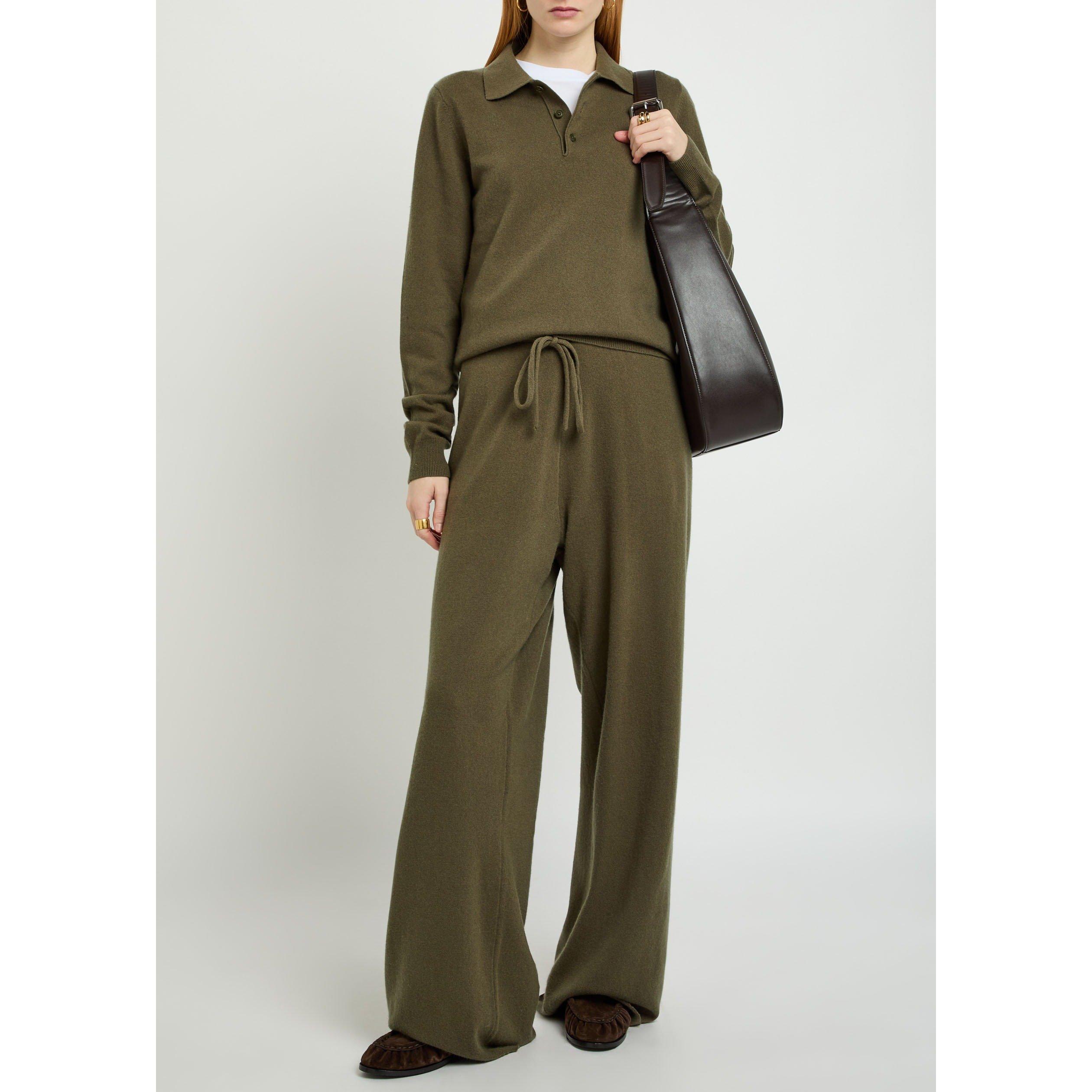 DARK GREEN - Extreme Cashmere - TR SLOUCH TROUSERS - 5