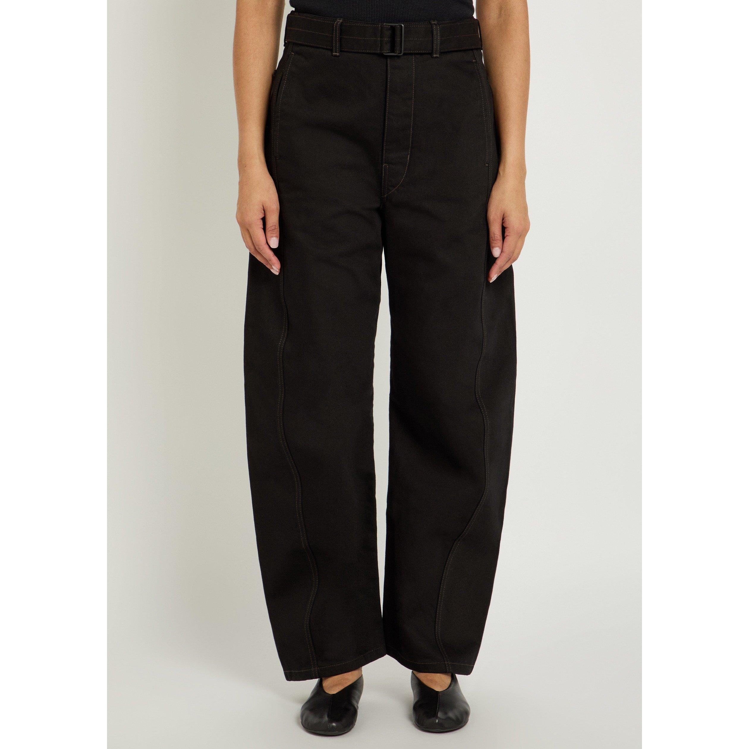 BLACK - Lemaire - TWISTED BELTED PANTS - 2
