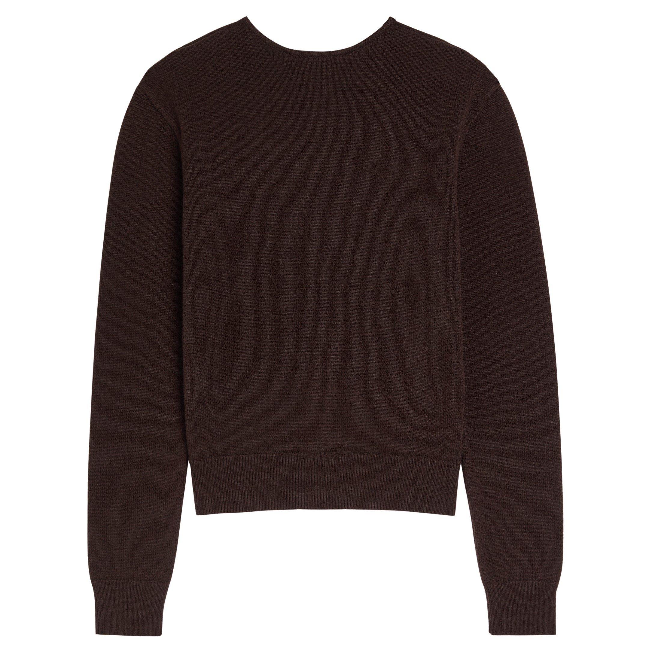 DARK BROWN - Lemaire - REVERSIBLE BUTTONED SWEATER