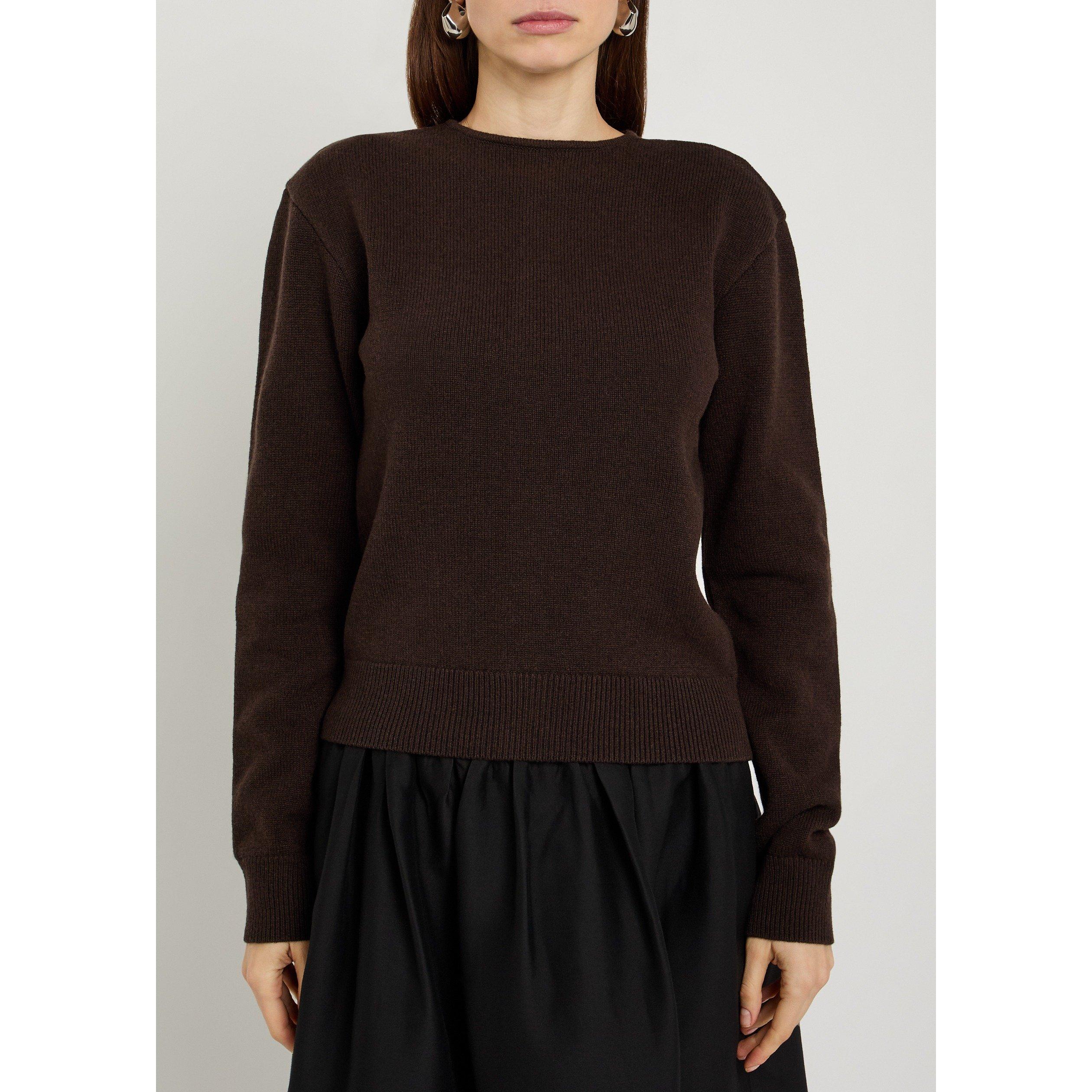 DARK BROWN - Lemaire - REVERSIBLE BUTTONED SWEATER - 2